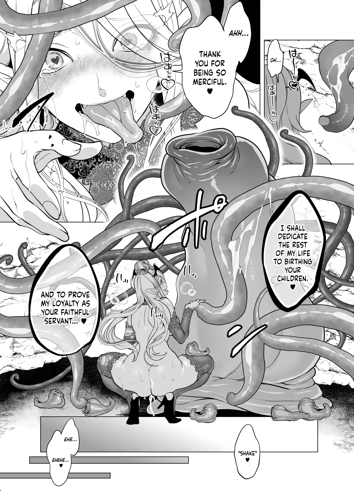 Shokushu Kan Haramase de Takabisha Succubus o Wakaraseru! 49