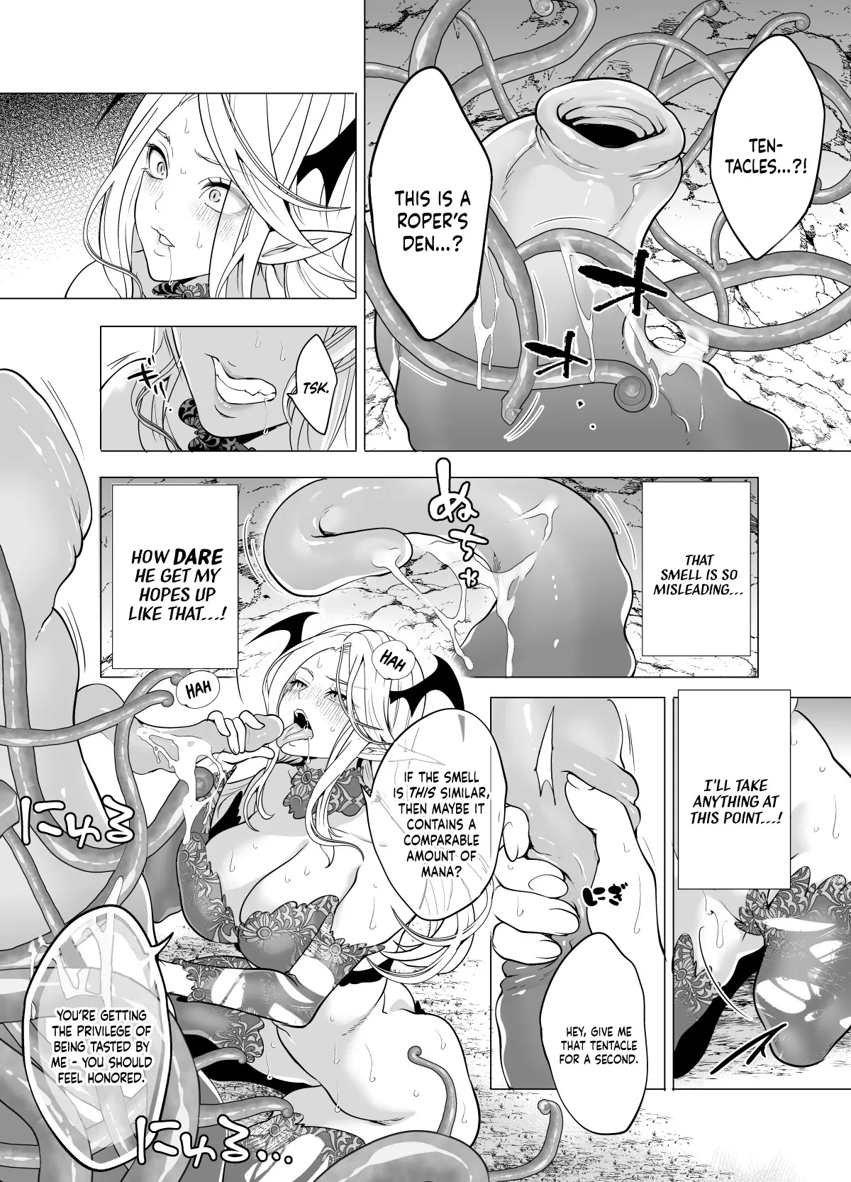 Shokushu Kan Haramase de Takabisha Succubus o Wakaraseru! 8