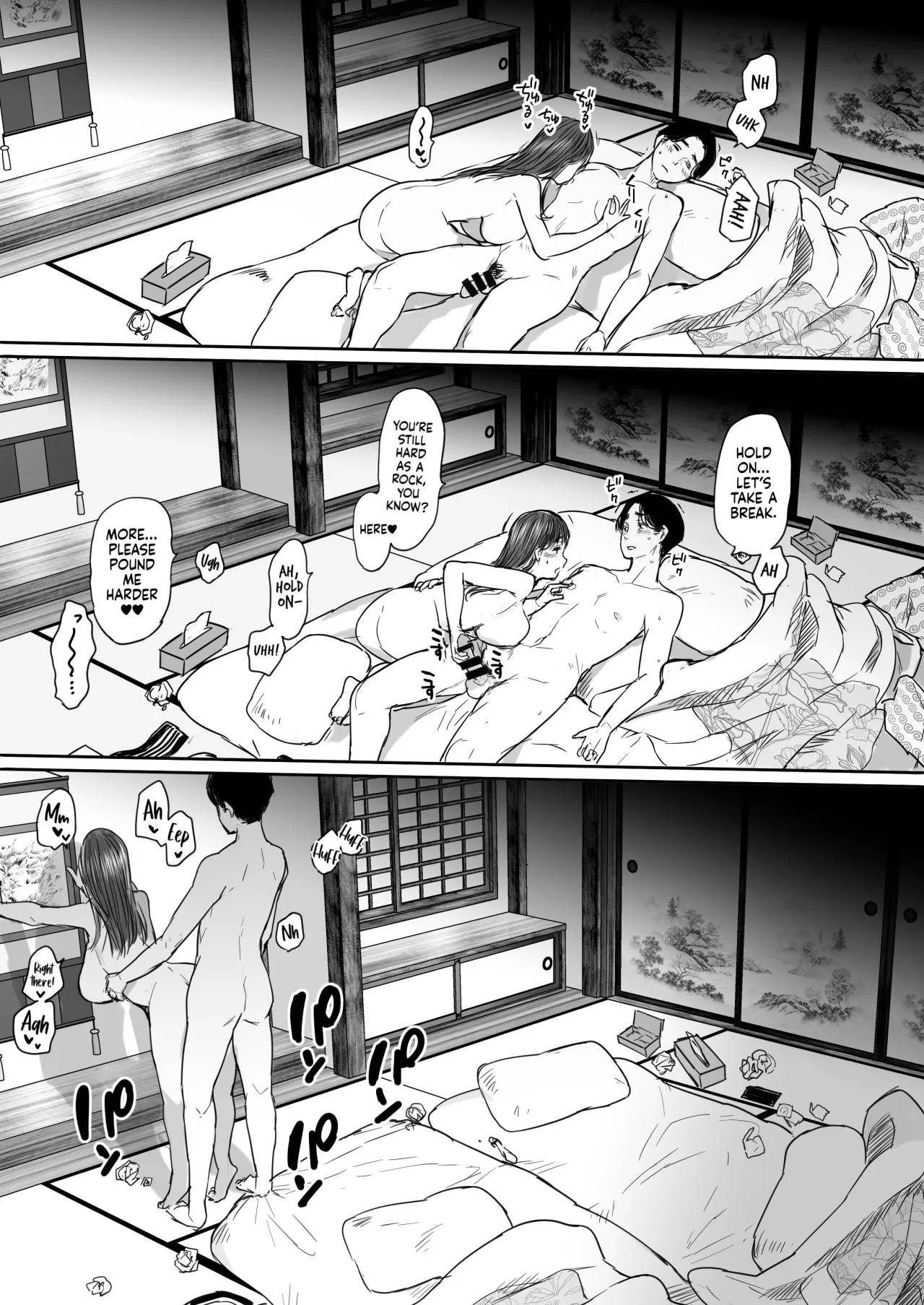 Shucchou, Kouhai to Aibeya. Yukishi Nure Hada ni Shiboritsukusareta Yoru 61