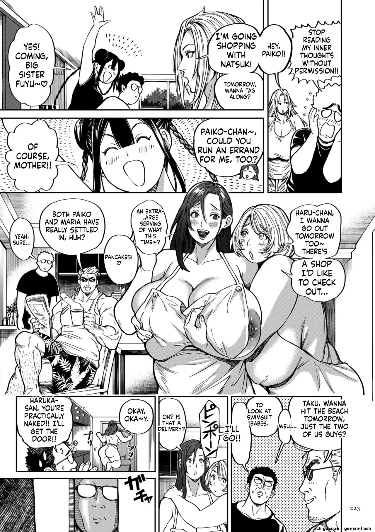 Shunkashuutou Harem Tengoku – Sekai OPPAI Tour Oneshot - Page 223