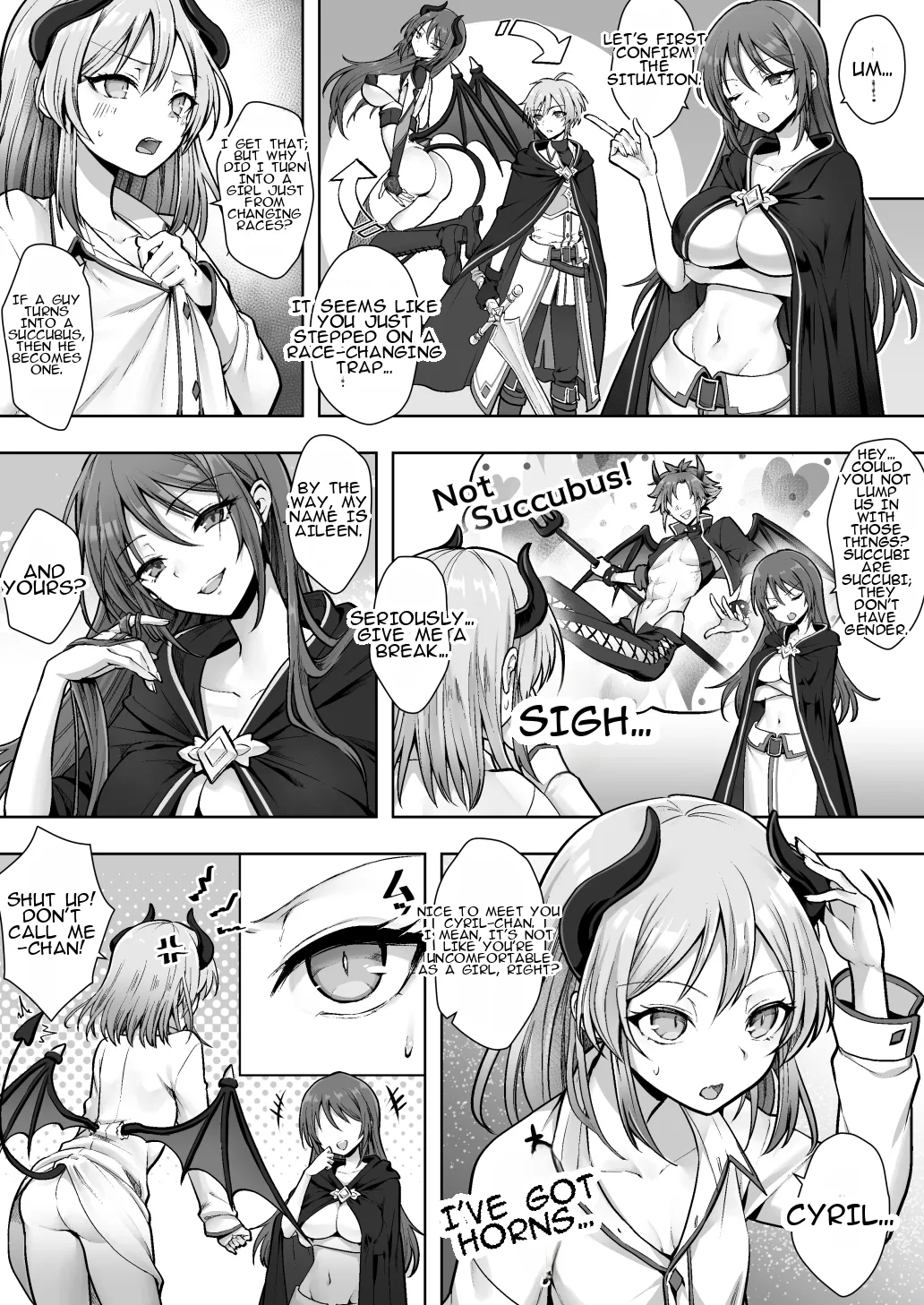 Shuzoku Henkou no Trap de Ningen Kenshi Osu ga Mesu Succubus ni! 6