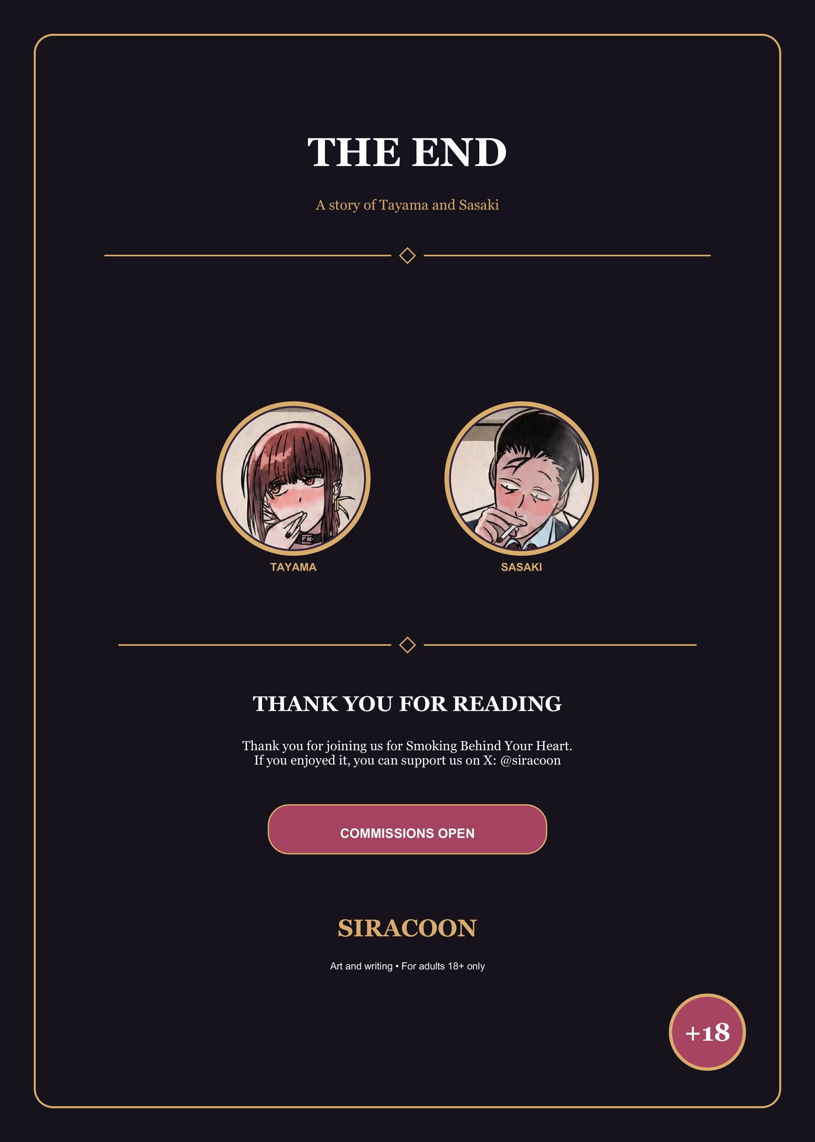 [Siracoon] Smoking Behind Your Heart (Super no Ura de Yani Suu Futari) 19