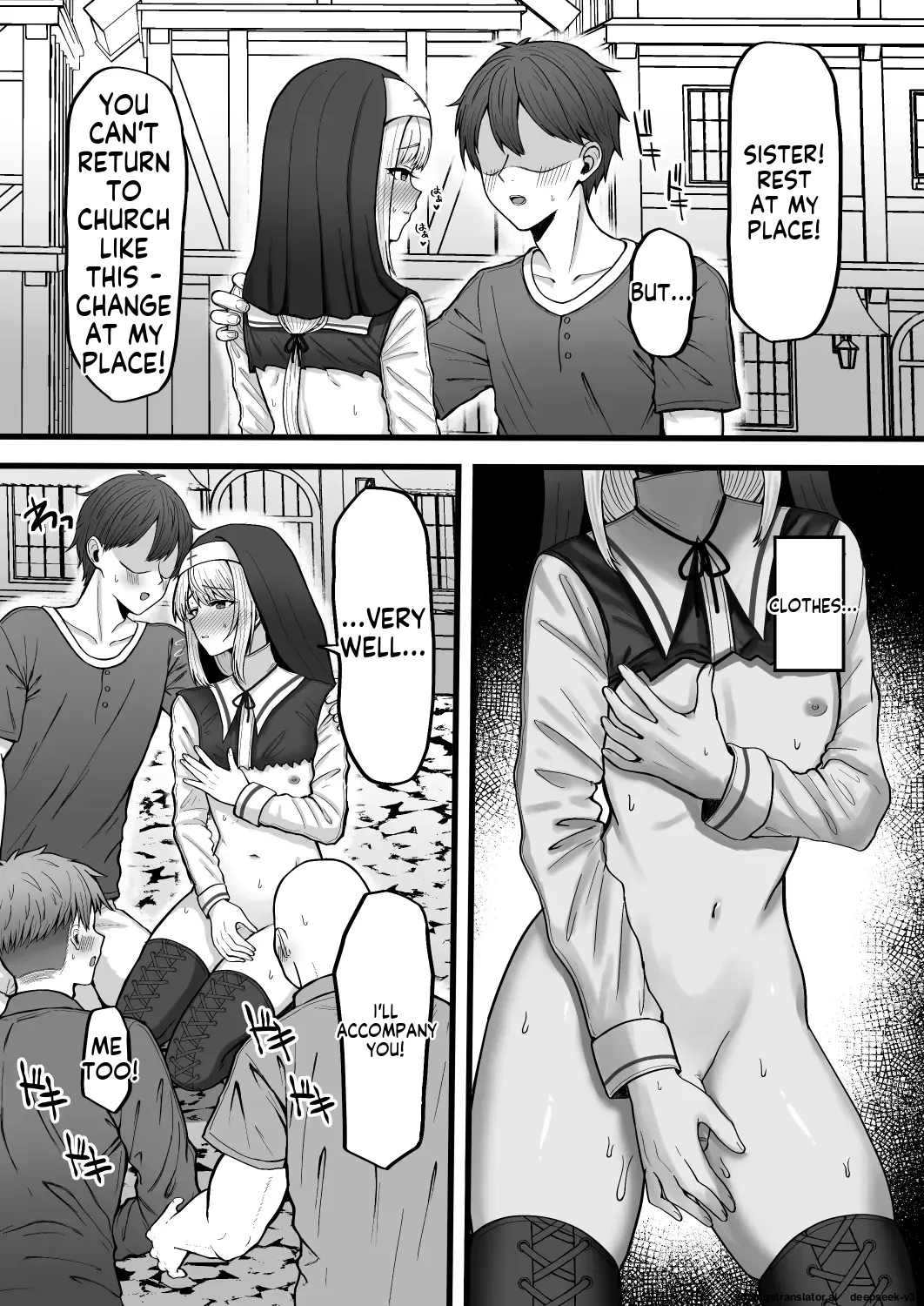 Sister Otokonoko Minshuu no Mae de Shokushu ni Torawarete… 31