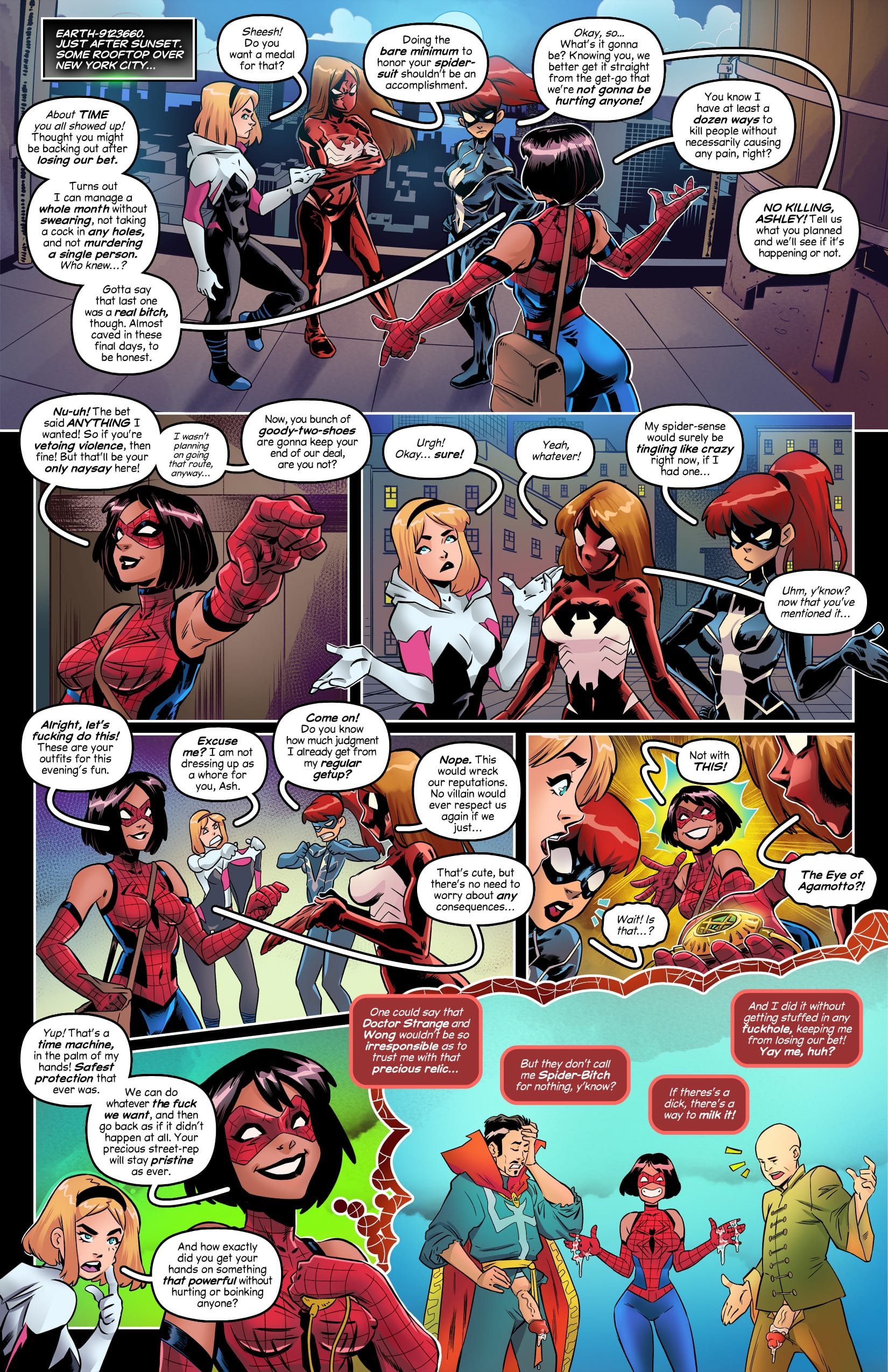 Sluttish Spider Bitches' Night Out 3