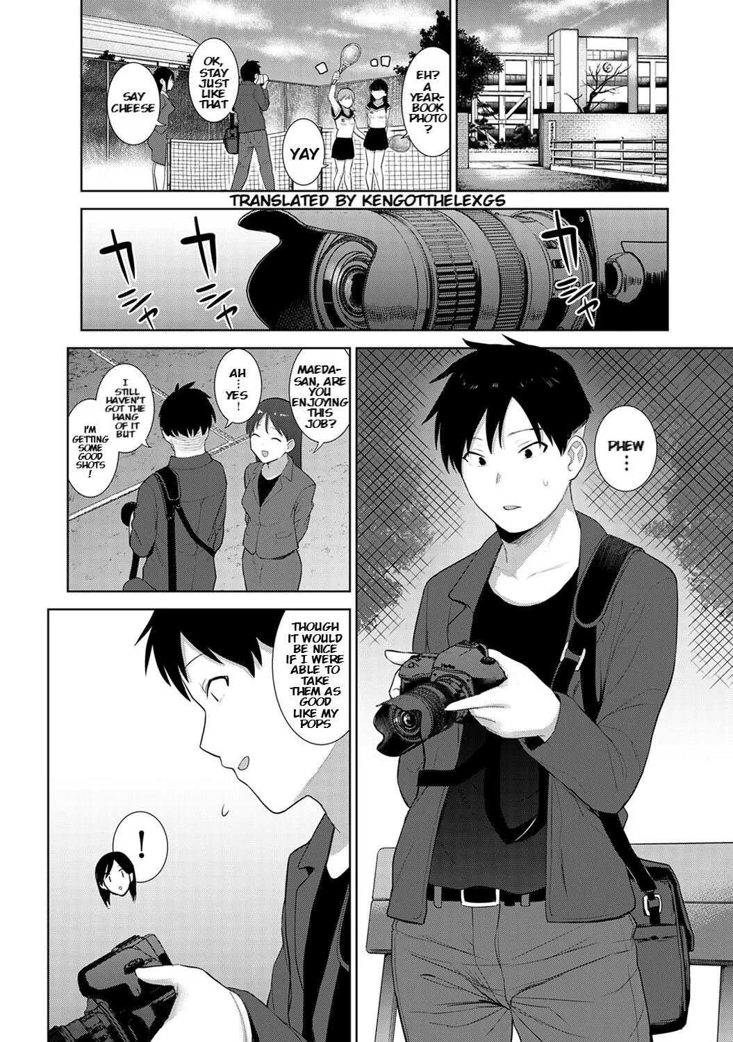 SotsuAl Cameraman to Shite Ichinenkan Joshikou no Event e Doukou Suru Koto ni Natta Hanashi Ch. 1 2