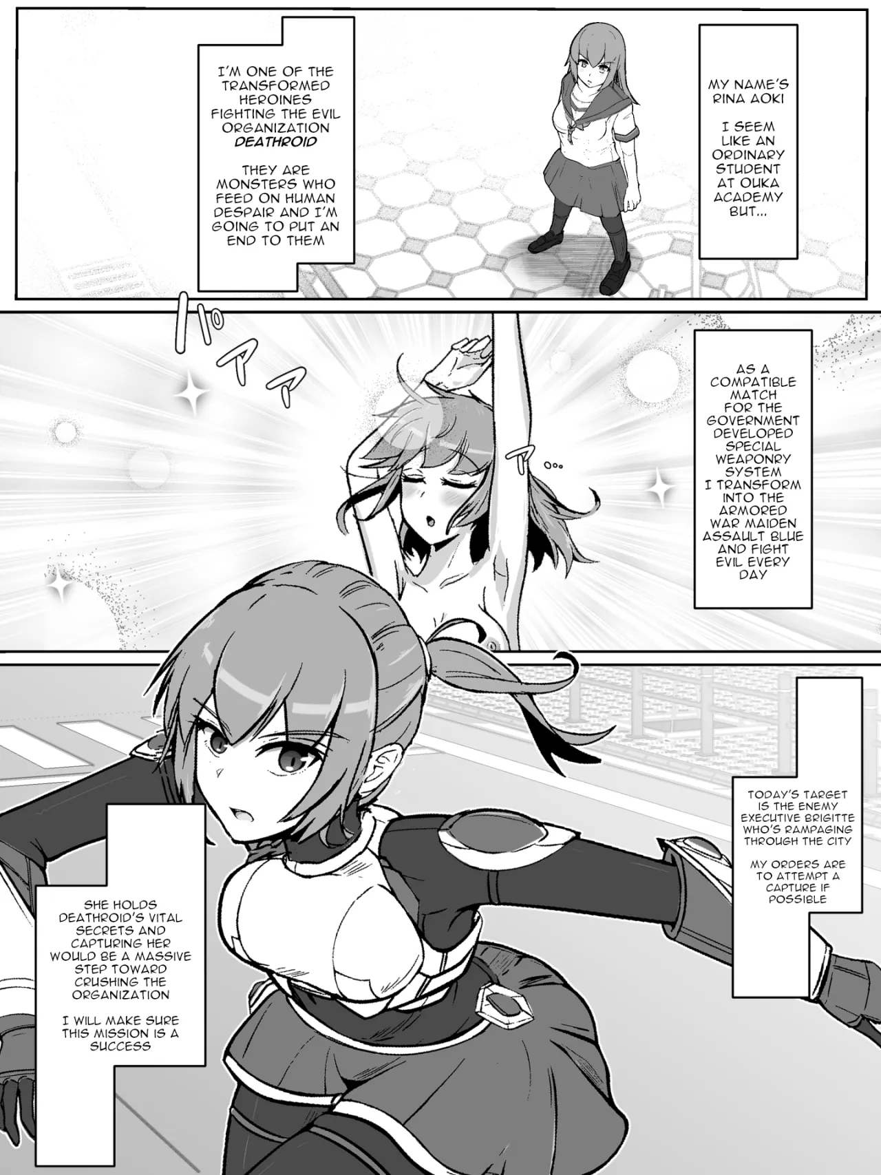 Soukou Senki Assault Blue ~Haiboku Heroine Subete o Ubaware Zetsubousu~ 2