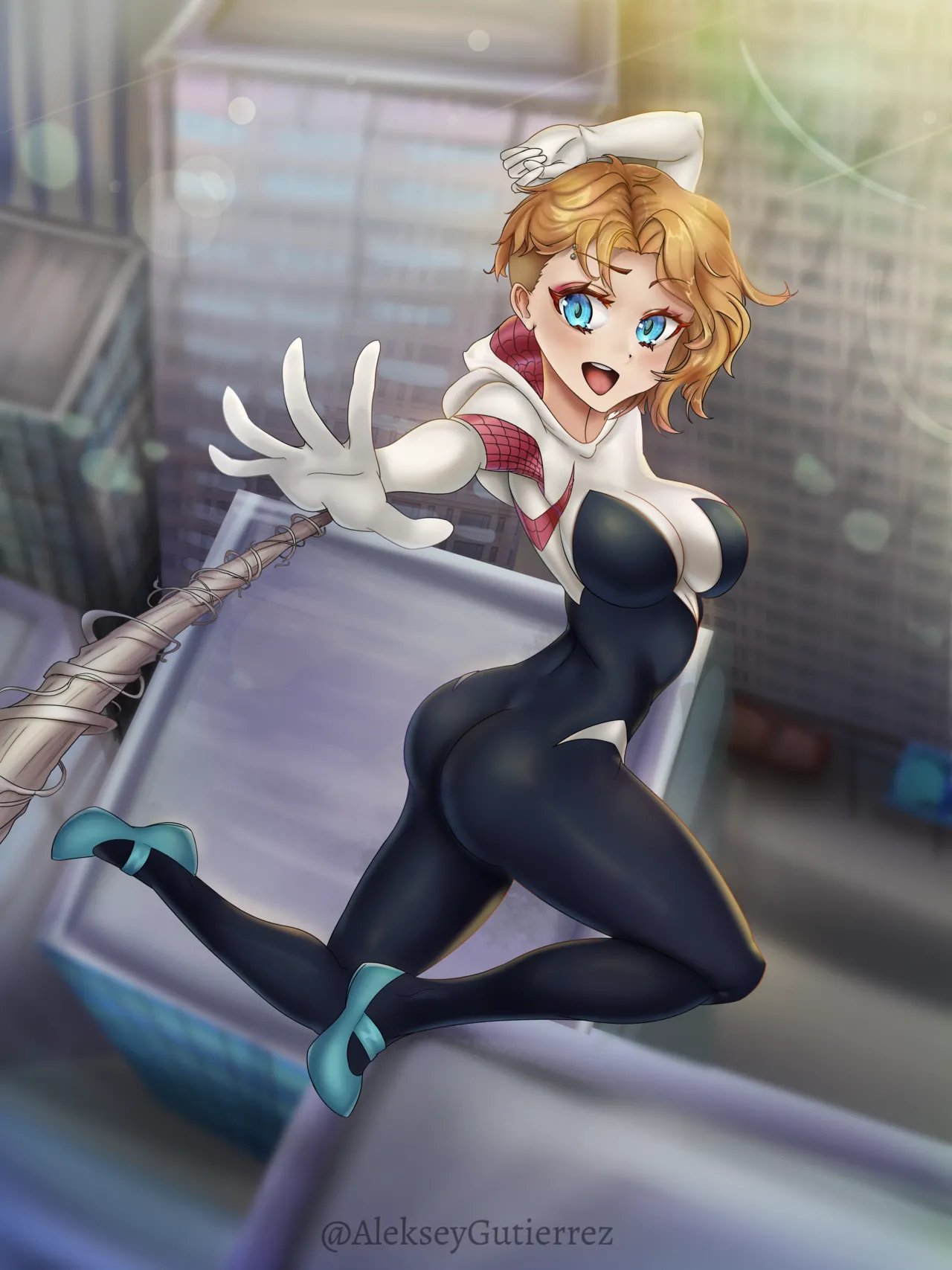 Spider Gwen fucks the Spiderverse 1