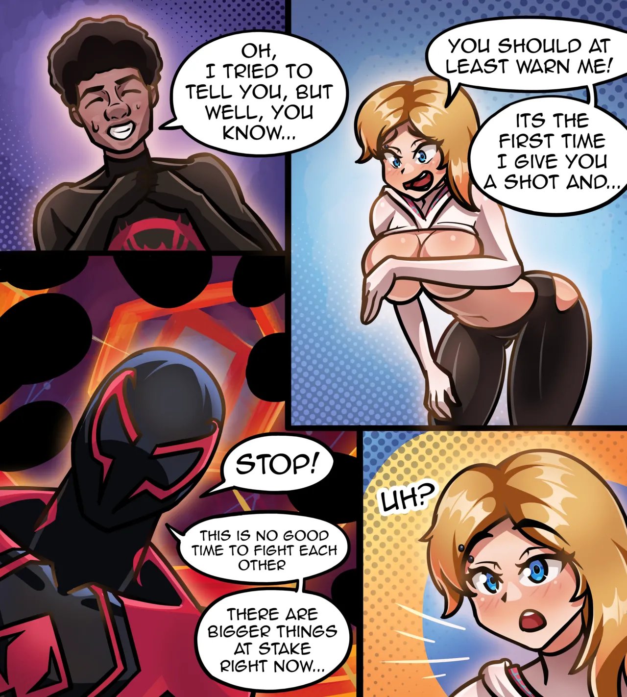 Spider Gwen fucks the Spiderverse 13