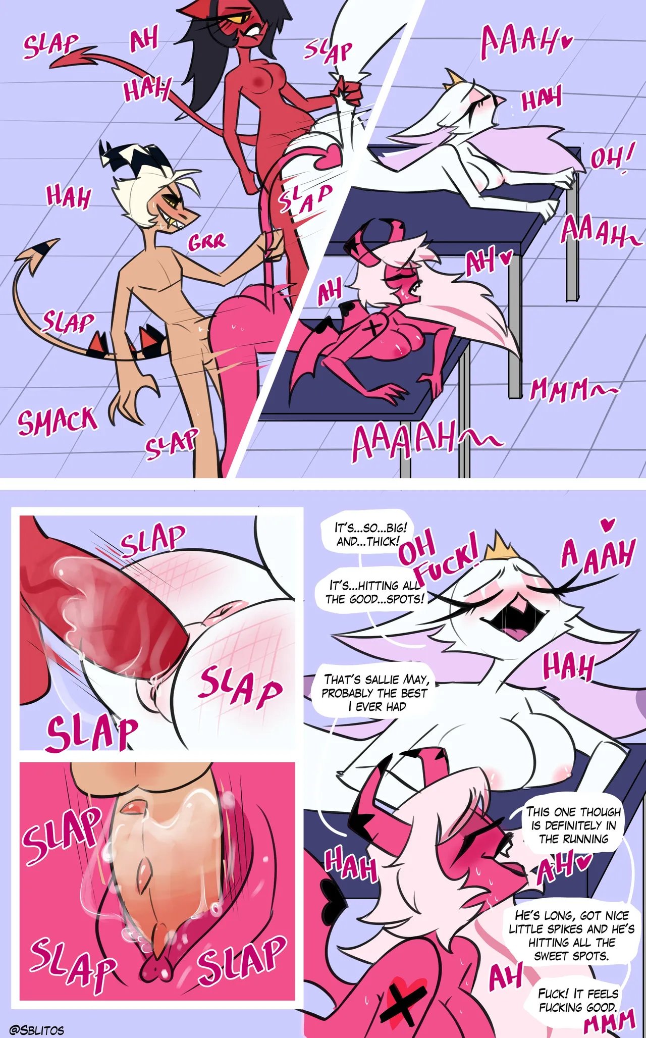 Stella x Striker x Verosika x Sallie May comic 5