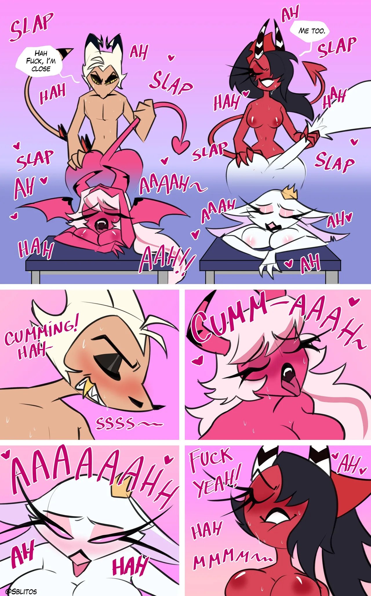 Stella x Striker x Verosika x Sallie May comic 6