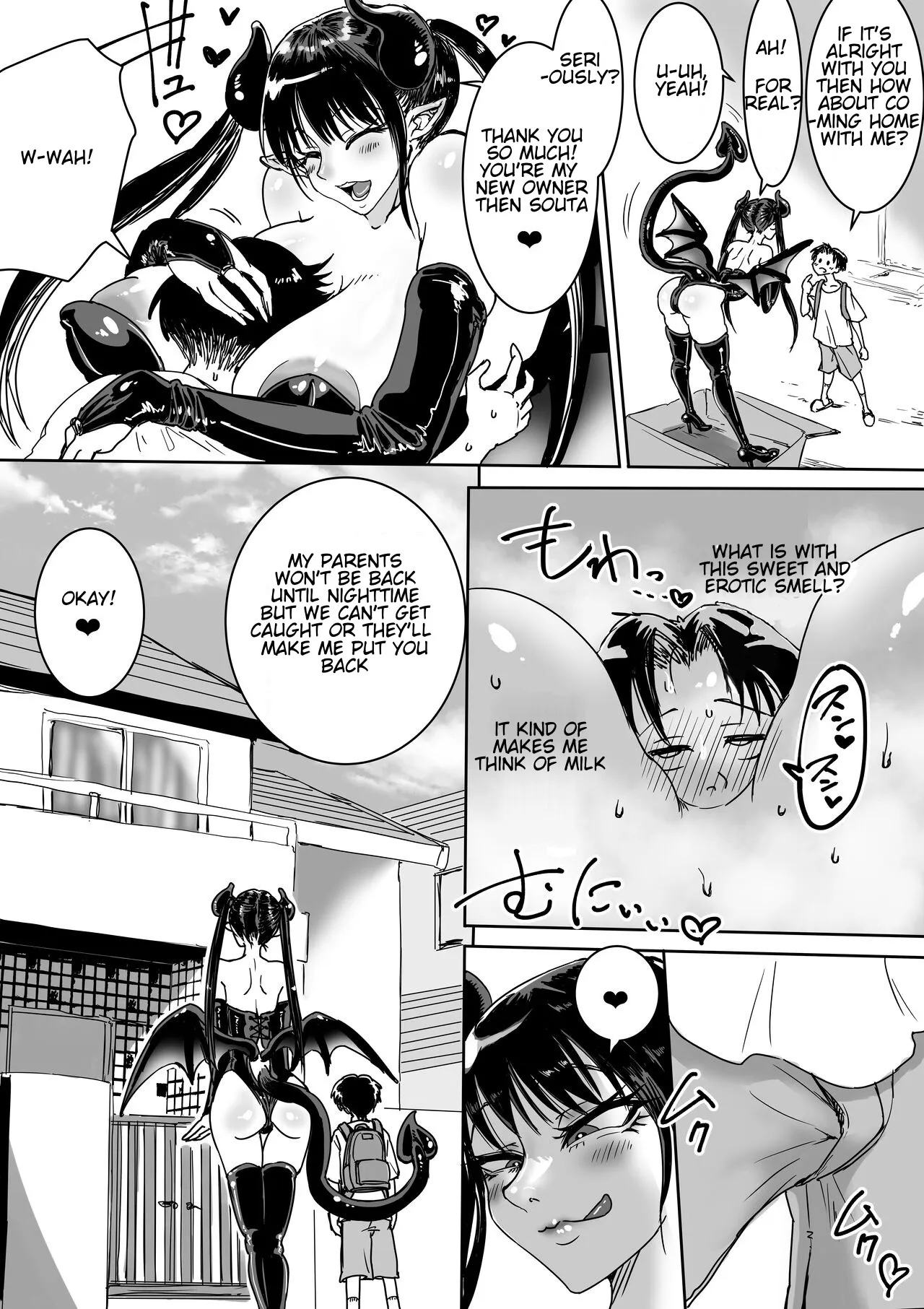 Succubus Hiroimashita. Junyuu Ecchi de Mugen Shasei 4