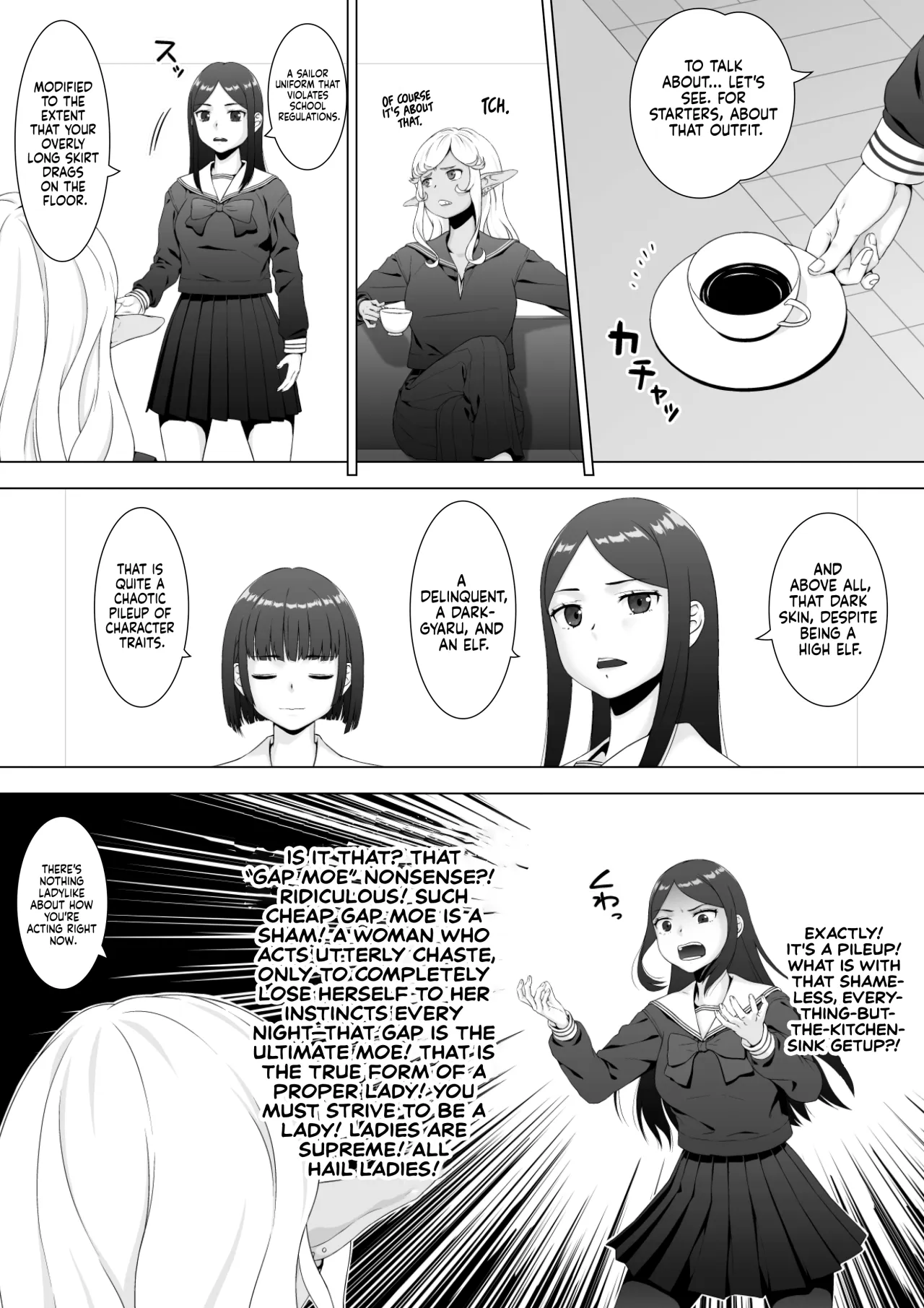 Sukeban Kuro Gal Elf o Futanari Chinpo de Wakarasetai 13