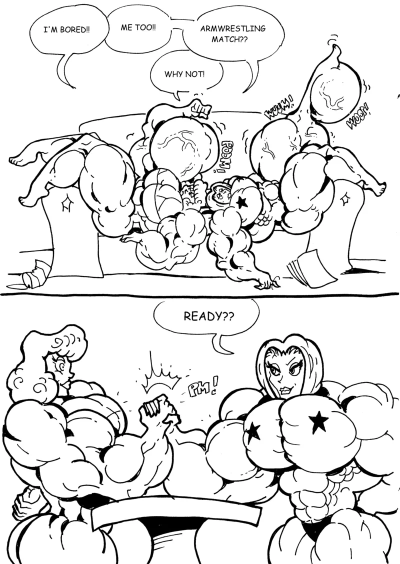 Sylvie ‘N' Sara – Arm Wrestling 1