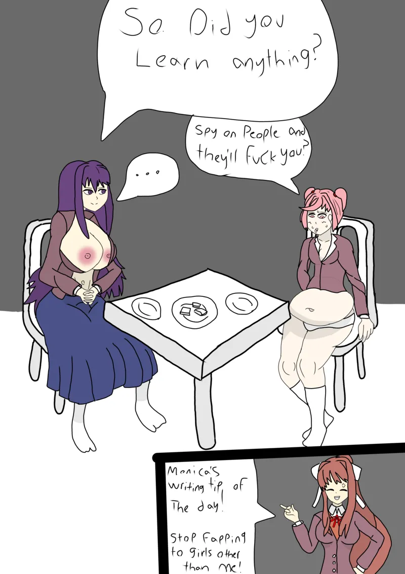 Tea Time With Yuri And Natsuki 7
