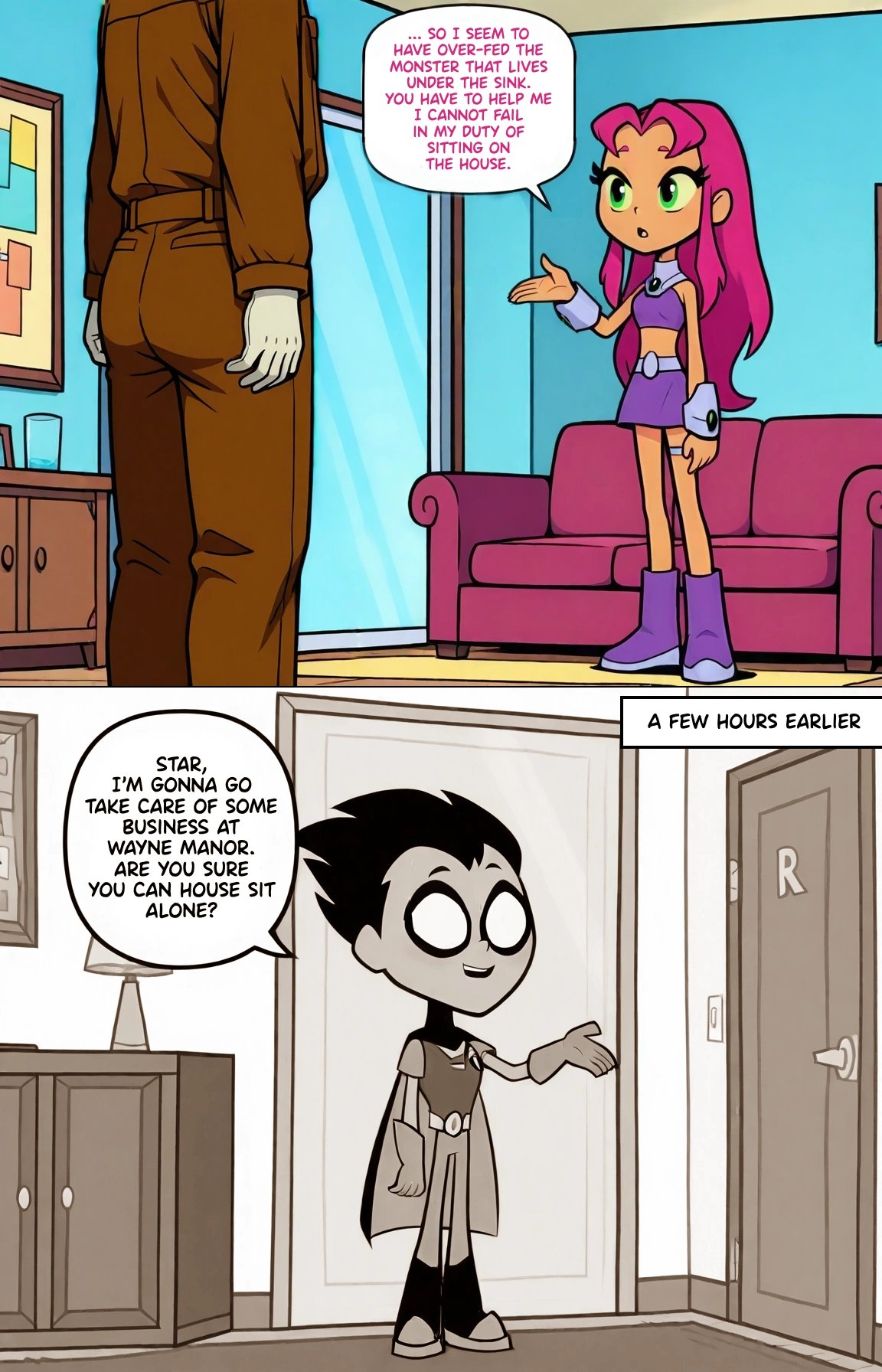 Teen Titans: Starfire's Housesitting 1