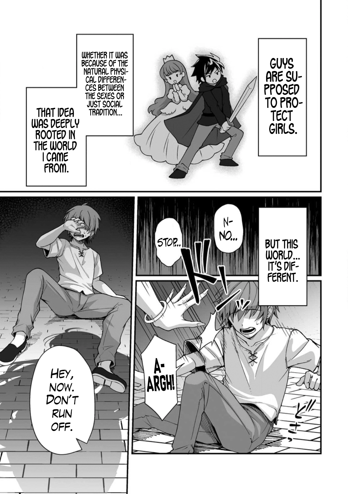 Teisou Gyakuten Sekai de Yuiitsu no Otoko Kishi no Ore, Onna Kishi Gakuen ni Nyuugaku Shitara Nazeka Eiyou Atsukai Sareta ~Zetsurin Skill de Harem Musou~ Ch. 1 2