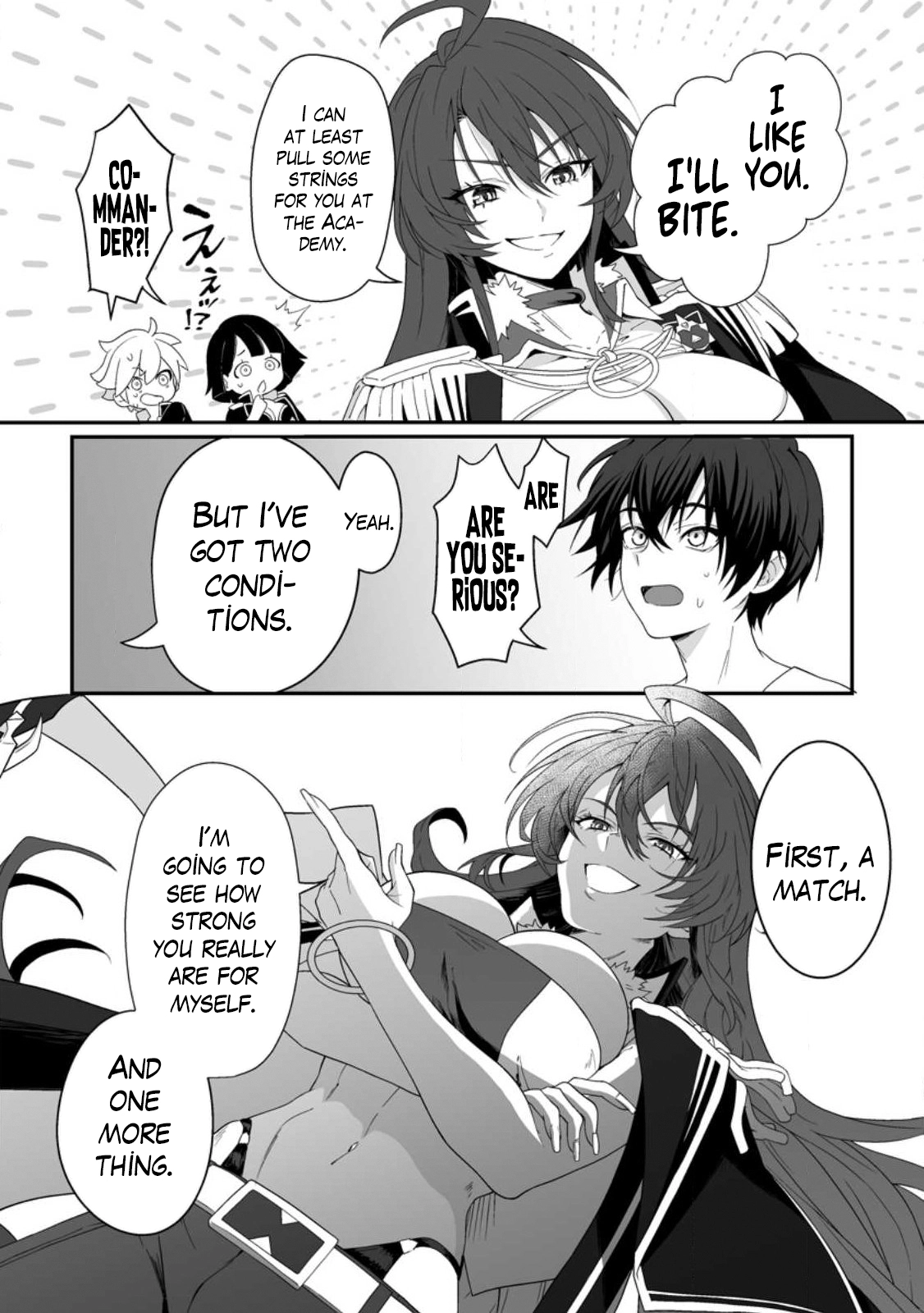 Teisou Gyakuten Sekai de Yuiitsu no Otoko Kishi no Ore, Onna Kishi Gakuen ni Nyuugaku Shitara Nazeka Eiyou Atsukai Sareta ~Zetsurin Skill de Harem Musou~ Ch. 1 14