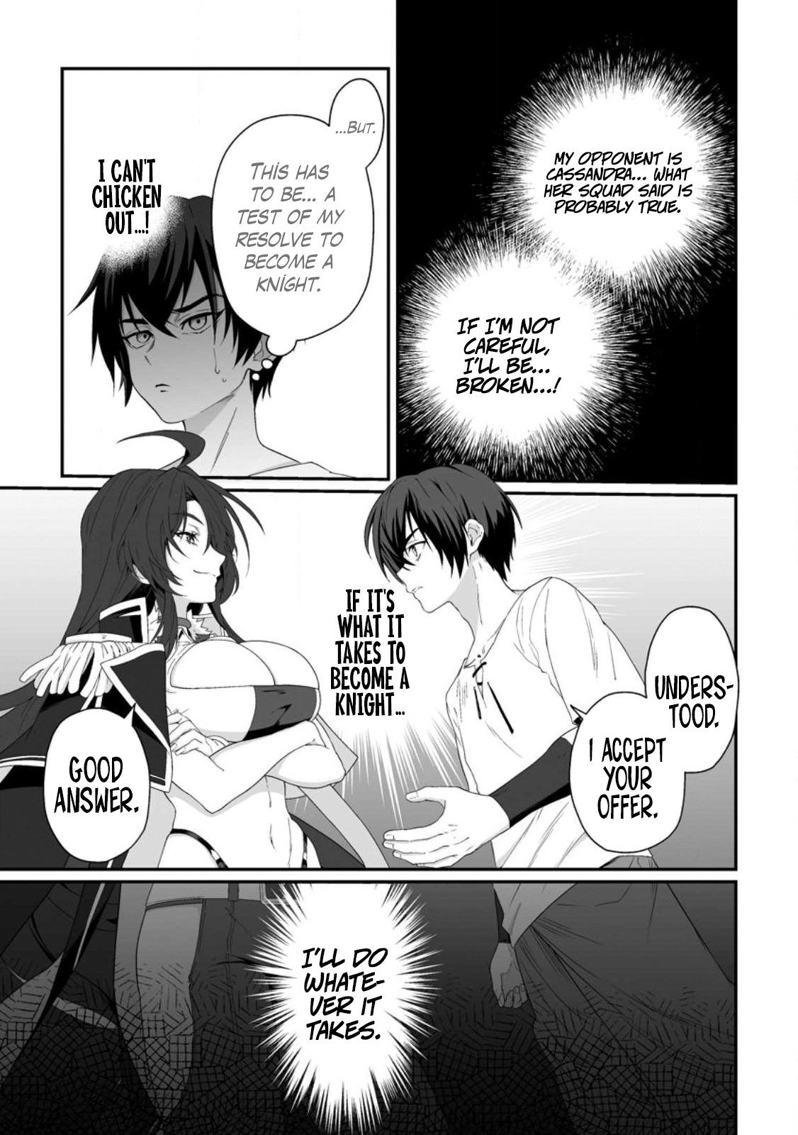 Teisou Gyakuten Sekai de Yuiitsu no Otoko Kishi no Ore, Onna Kishi Gakuen ni Nyuugaku Shitara Nazeka Eiyou Atsukai Sareta ~Zetsurin Skill de Harem Musou~ Ch. 1 16