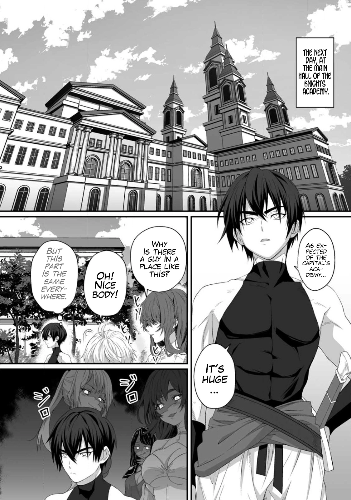 Teisou Gyakuten Sekai de Yuiitsu no Otoko Kishi no Ore, Onna Kishi Gakuen ni Nyuugaku Shitara Nazeka Eiyou Atsukai Sareta ~Zetsurin Skill de Harem Musou~ Ch. 2 17