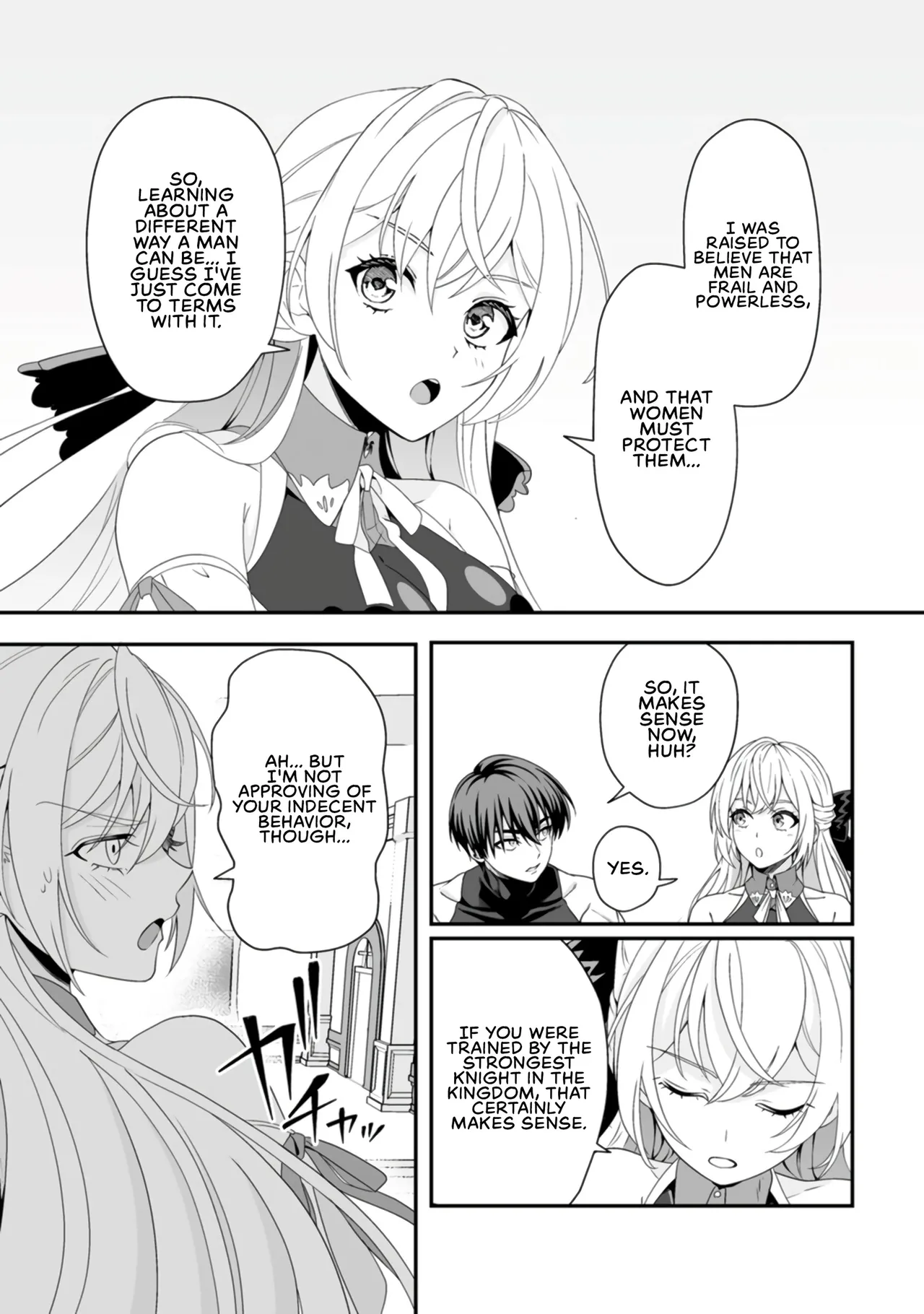 Teisou Gyakuten Sekai de Yuiitsu no Otoko Kishi no Ore, Onna Kishi Gakuen ni Nyuugaku Shitara Nazeka Eiyou Atsukai Sareta ~Zetsurin Skill de Harem Musou~ Ch. 4 24
