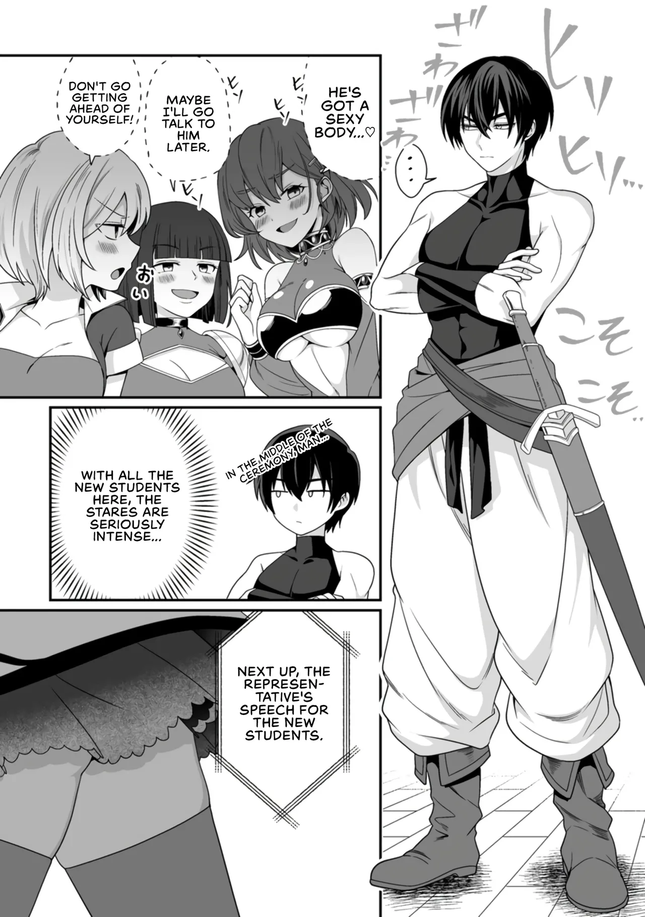 Teisou Gyakuten Sekai de Yuiitsu no Otoko Kishi no Ore, Onna Kishi Gakuen ni Nyuugaku Shitara Nazeka Eiyou Atsukai Sareta ~Zetsurin Skill de Harem Musou~ Ch. 4 5