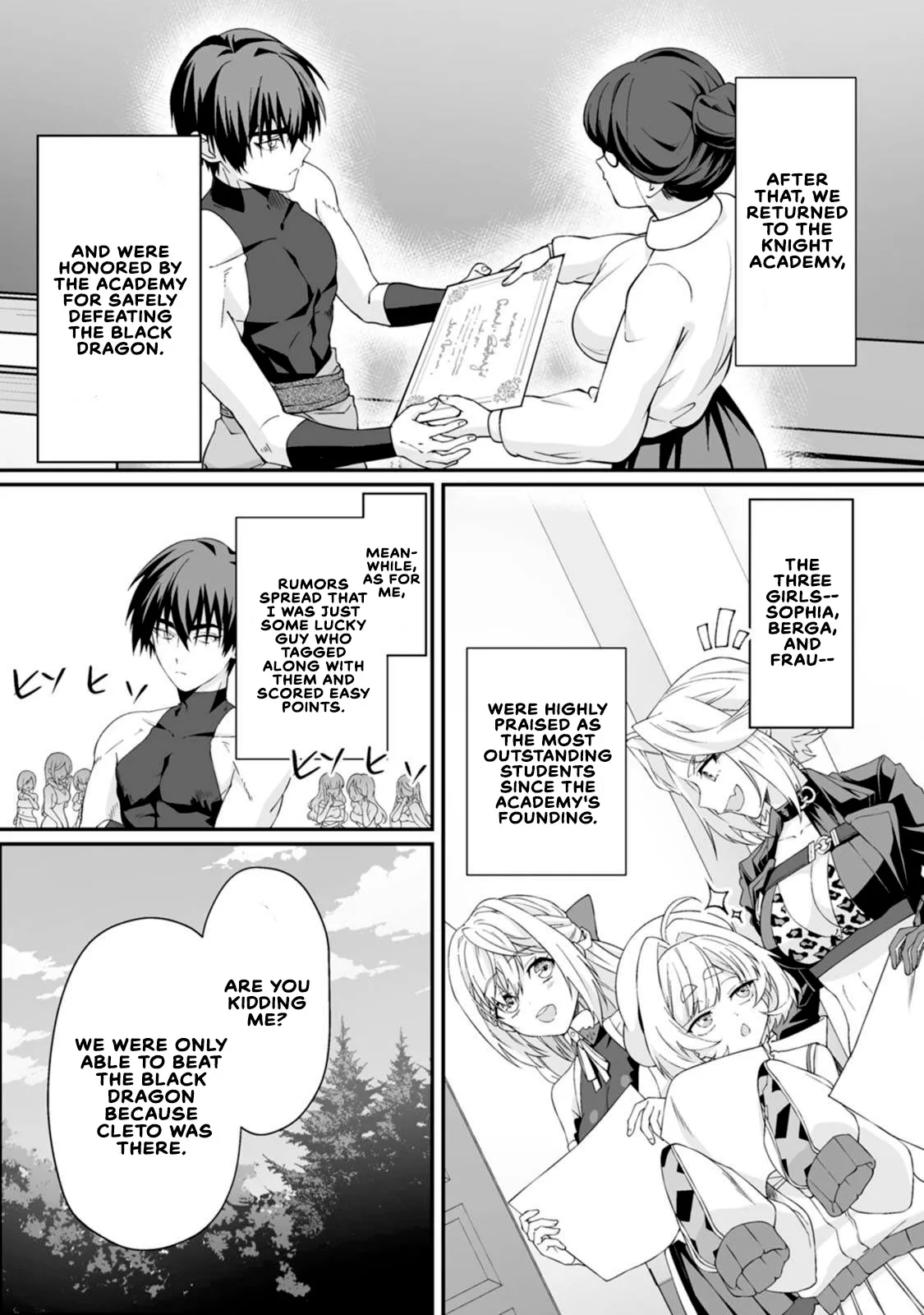 Teisou Gyakuten Sekai de Yuiitsu no Otoko Kishi no Ore, Onna Kishi Gakuen ni Nyuugaku Shitara Nazeka Eiyou Atsukai Sareta ~Zetsurin Skill de Harem Musou~ Vol.2 155