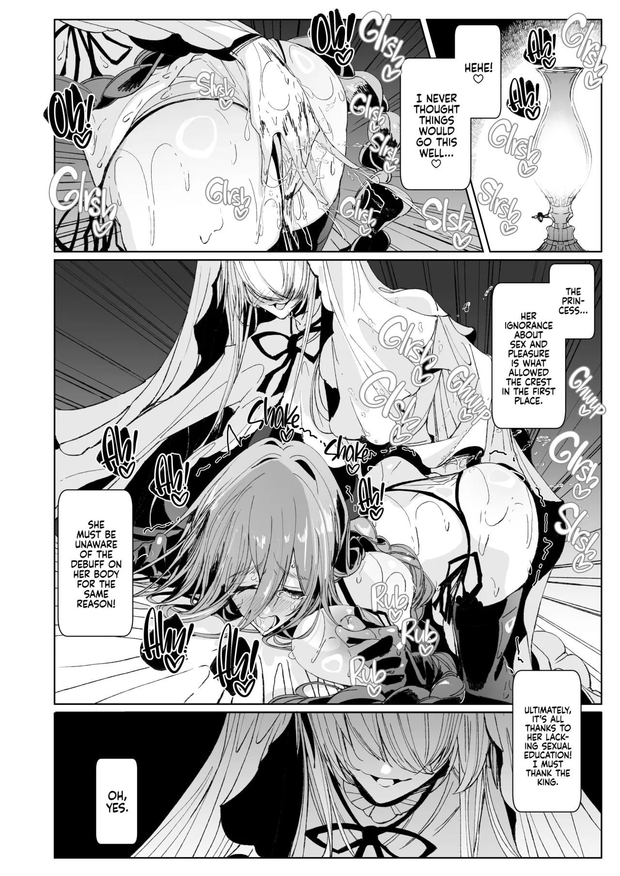 The Marked Oblivious Princess Knight and the Succubus Sister's All-You-Can-Eat Lesbian Oil Massage 43