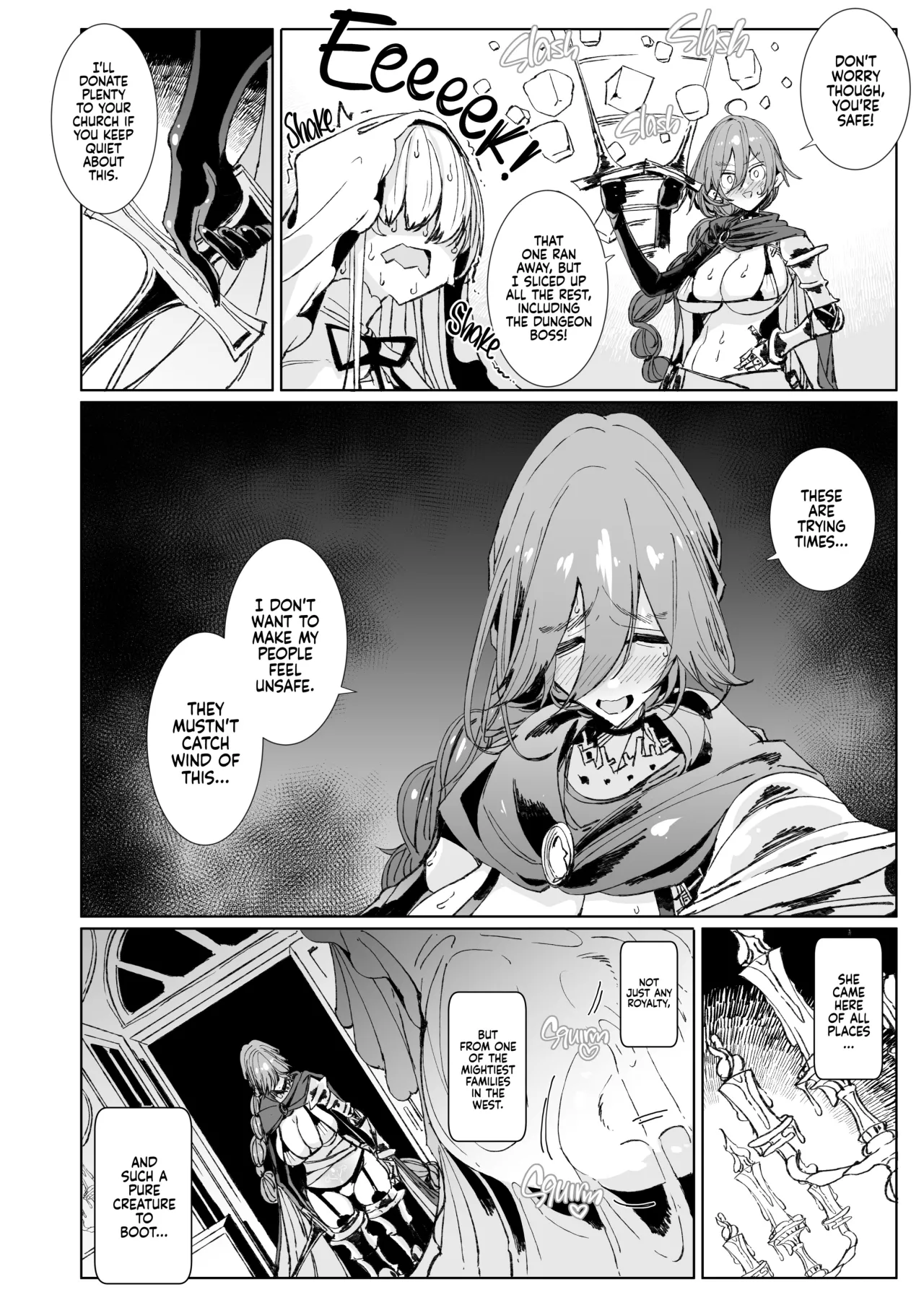 The Marked Oblivious Princess Knight and the Succubus Sister's All-You-Can-Eat Lesbian Oil Massage 7
