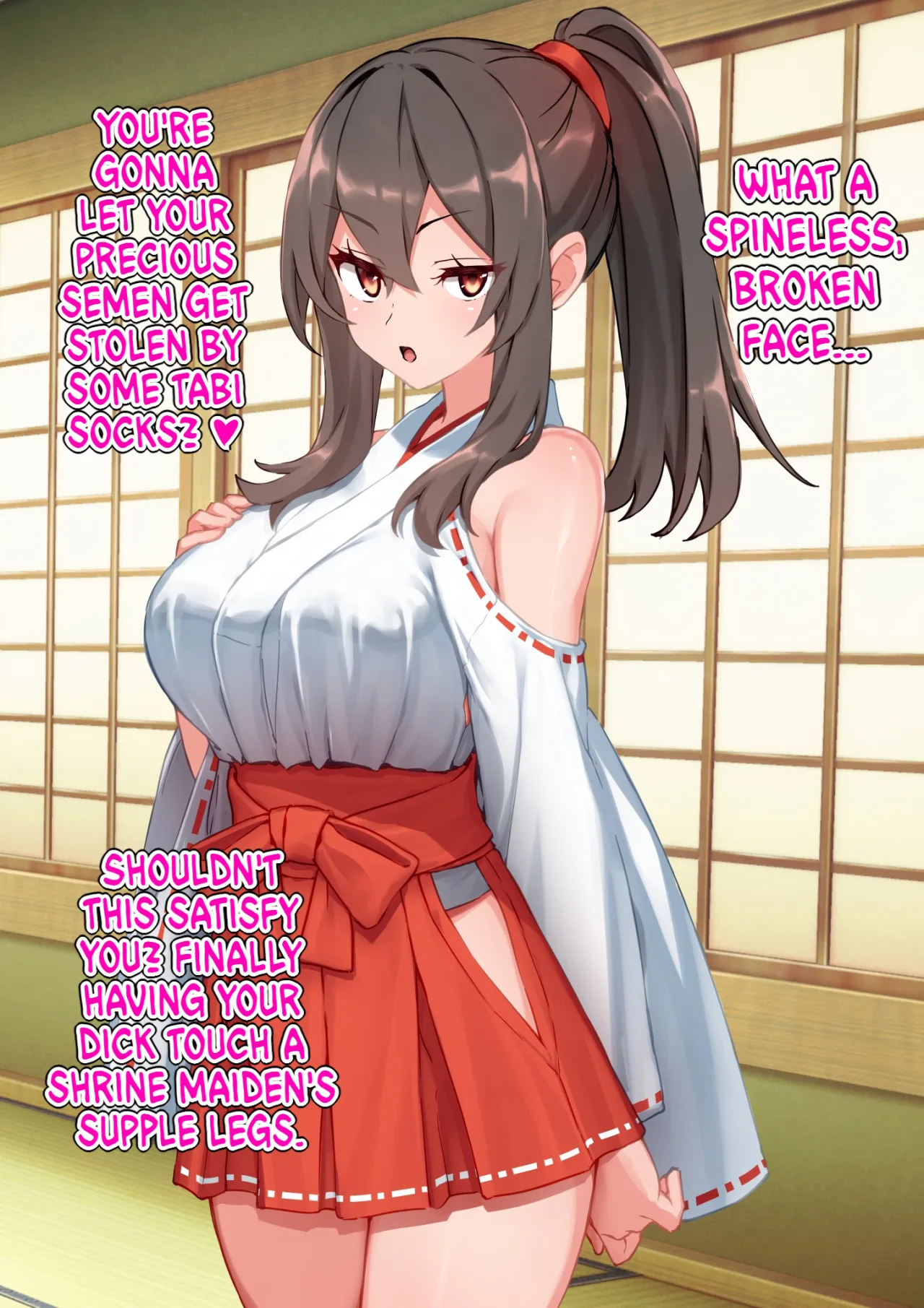 The Story of a Masochist Getting His Misfortunes Purified by a Shrine Maiden's Feet! 15