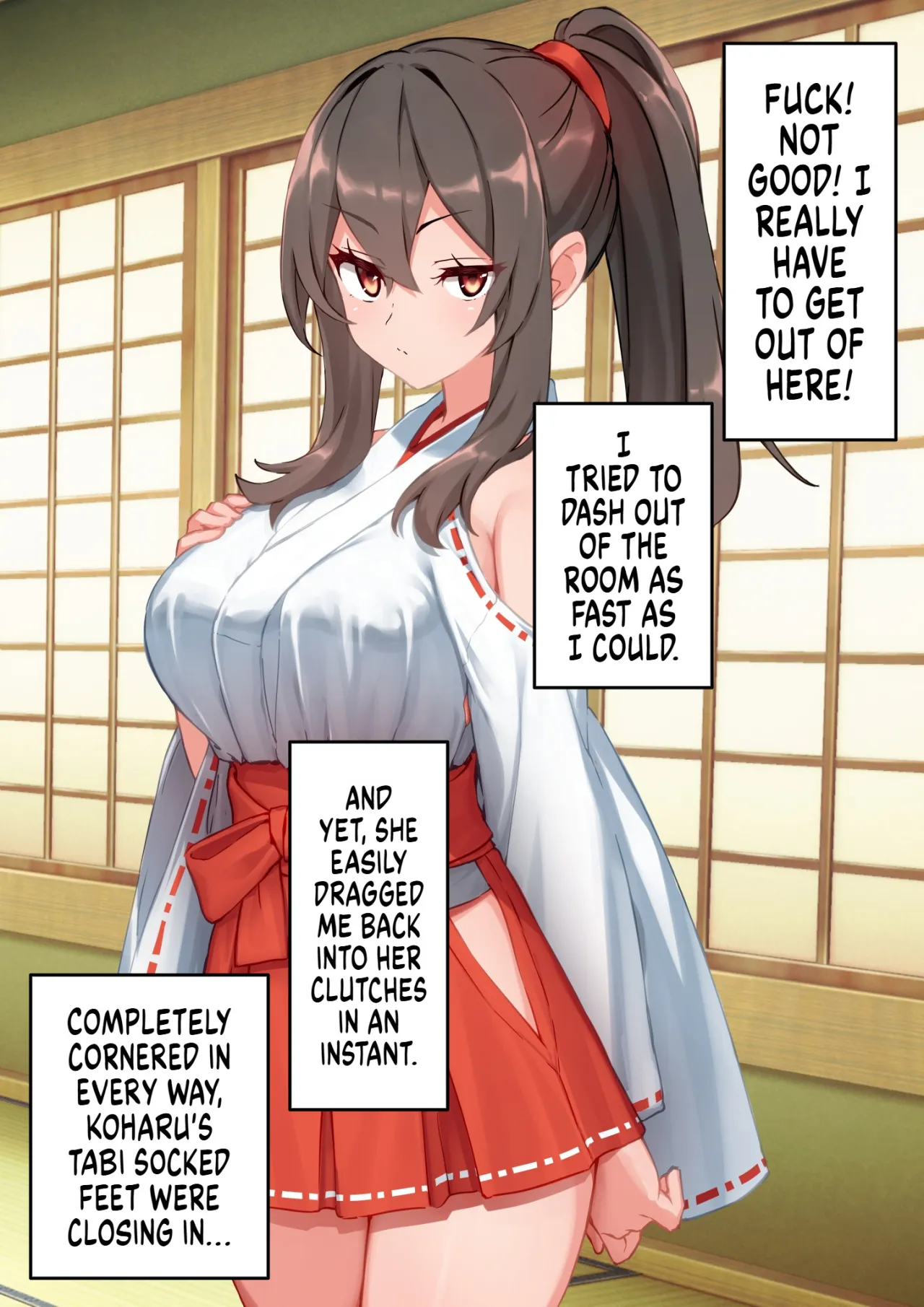 The Story of a Masochist Getting His Misfortunes Purified by a Shrine Maiden's Feet! 22