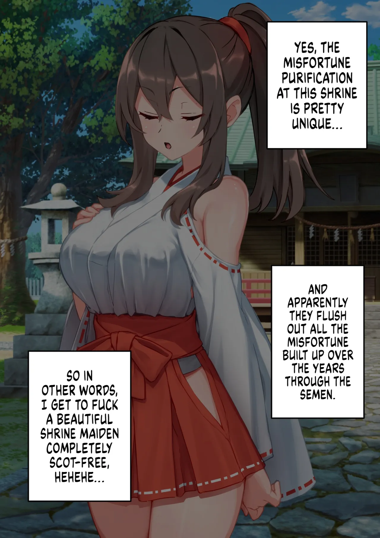 The Story of a Masochist Getting His Misfortunes Purified by a Shrine Maiden's Feet! 6