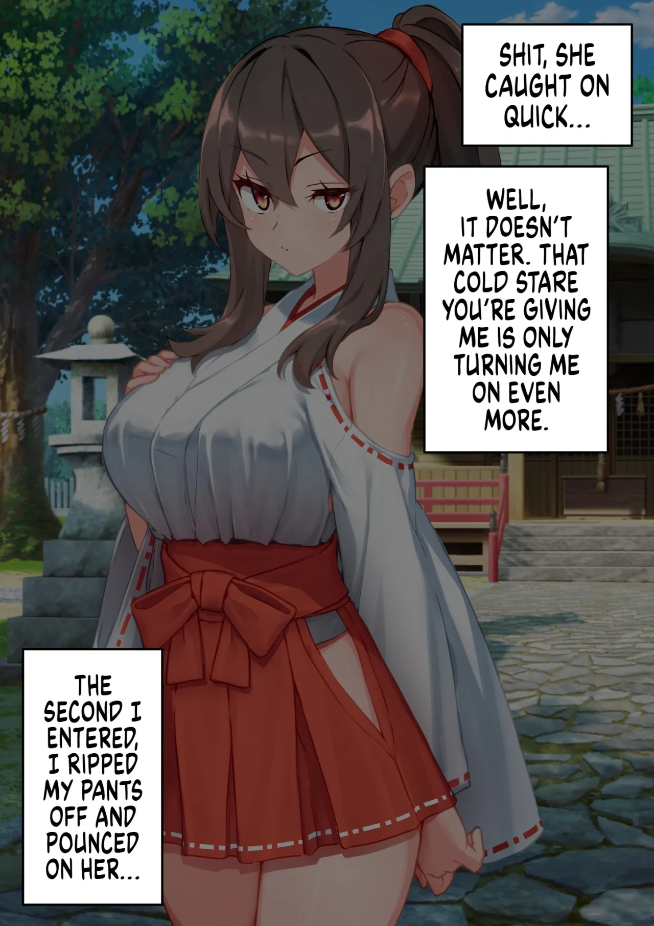 The Story of a Masochist Getting His Misfortunes Purified by a Shrine Maiden's Feet! 8