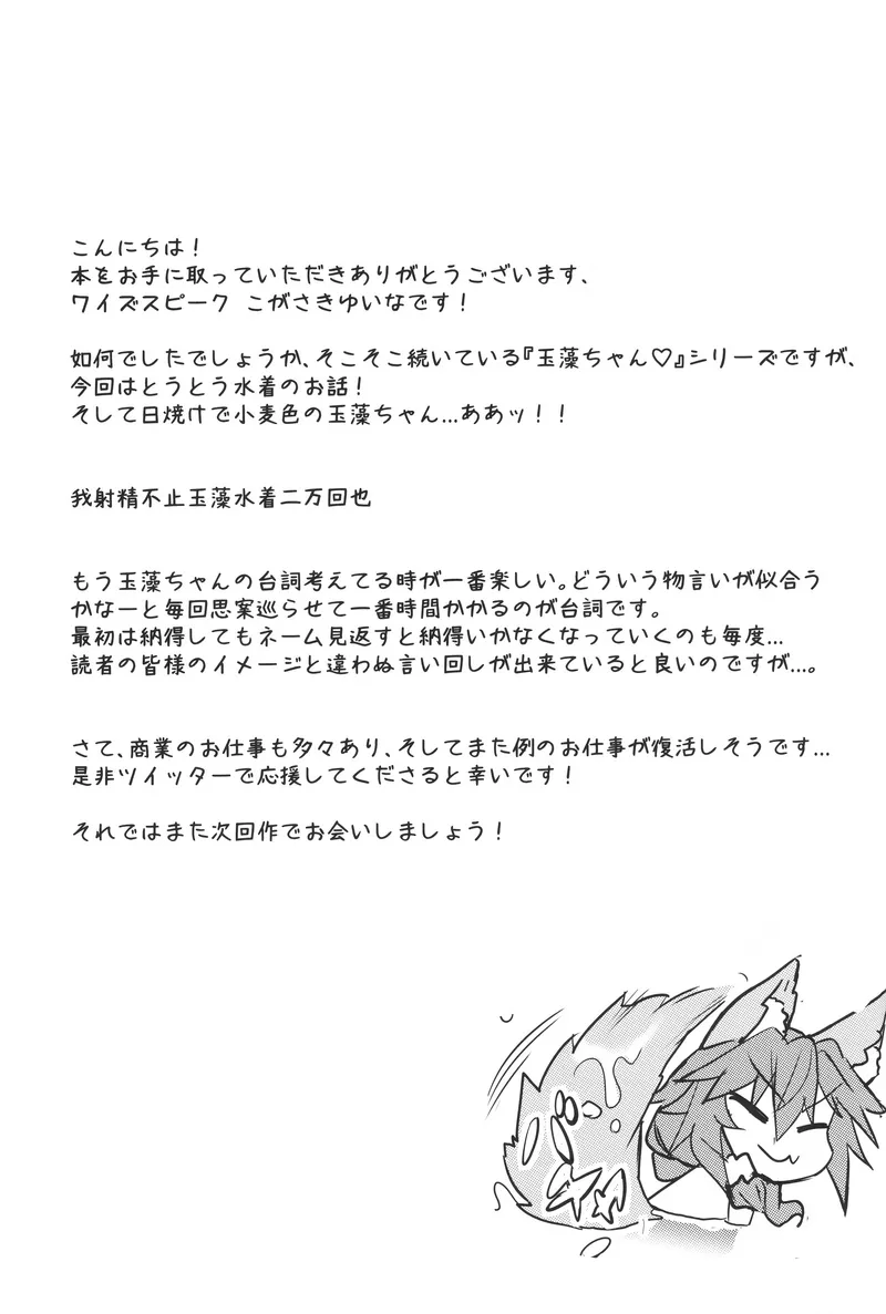The Sun! The Beach! Beachside Tamamo-Chan 28
