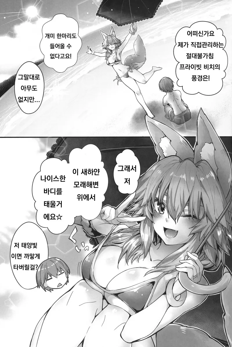 The Sun! The Beach! Beachside Tamamo-Chan 4
