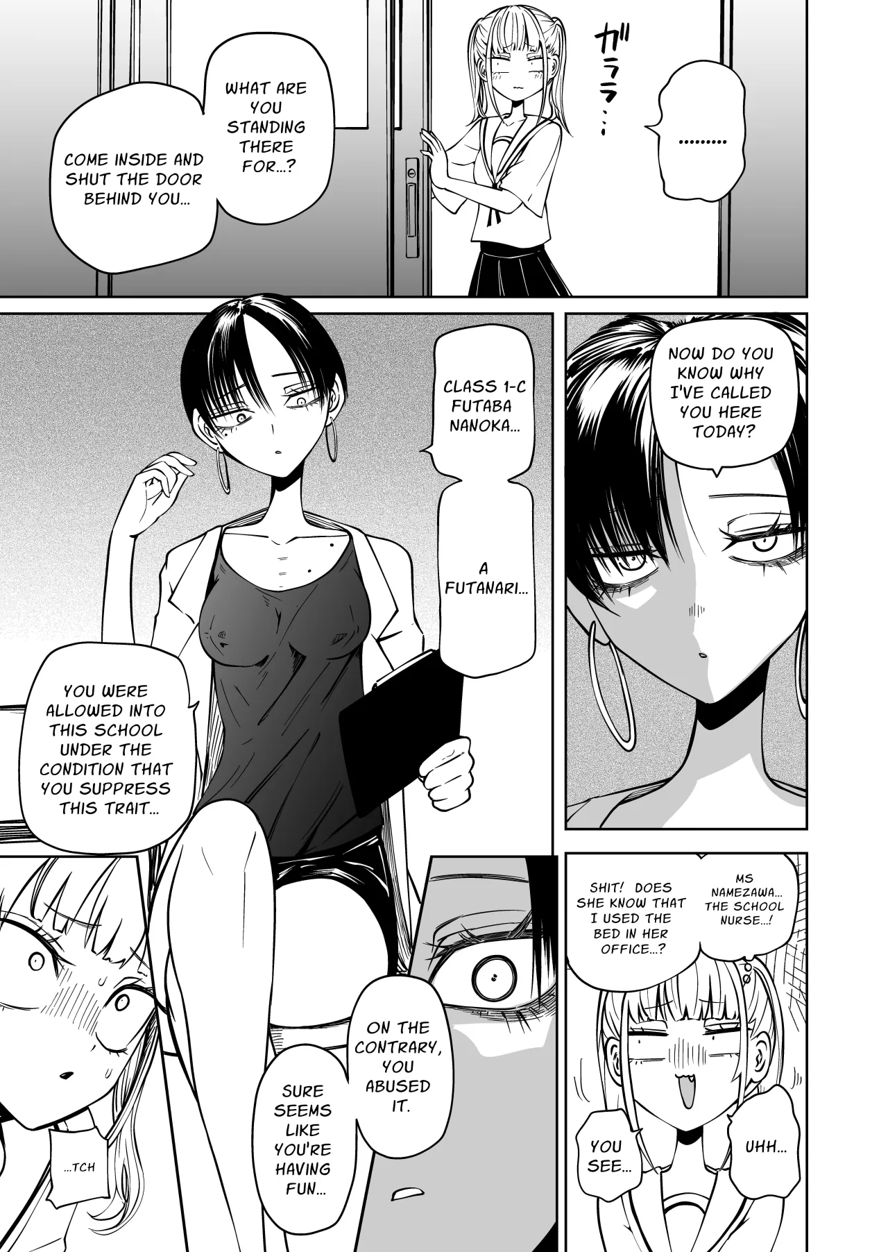Tomodachi o Onaho ni shitetara Futanari Kyoushi ni Chinpo de Shikararemashita 4