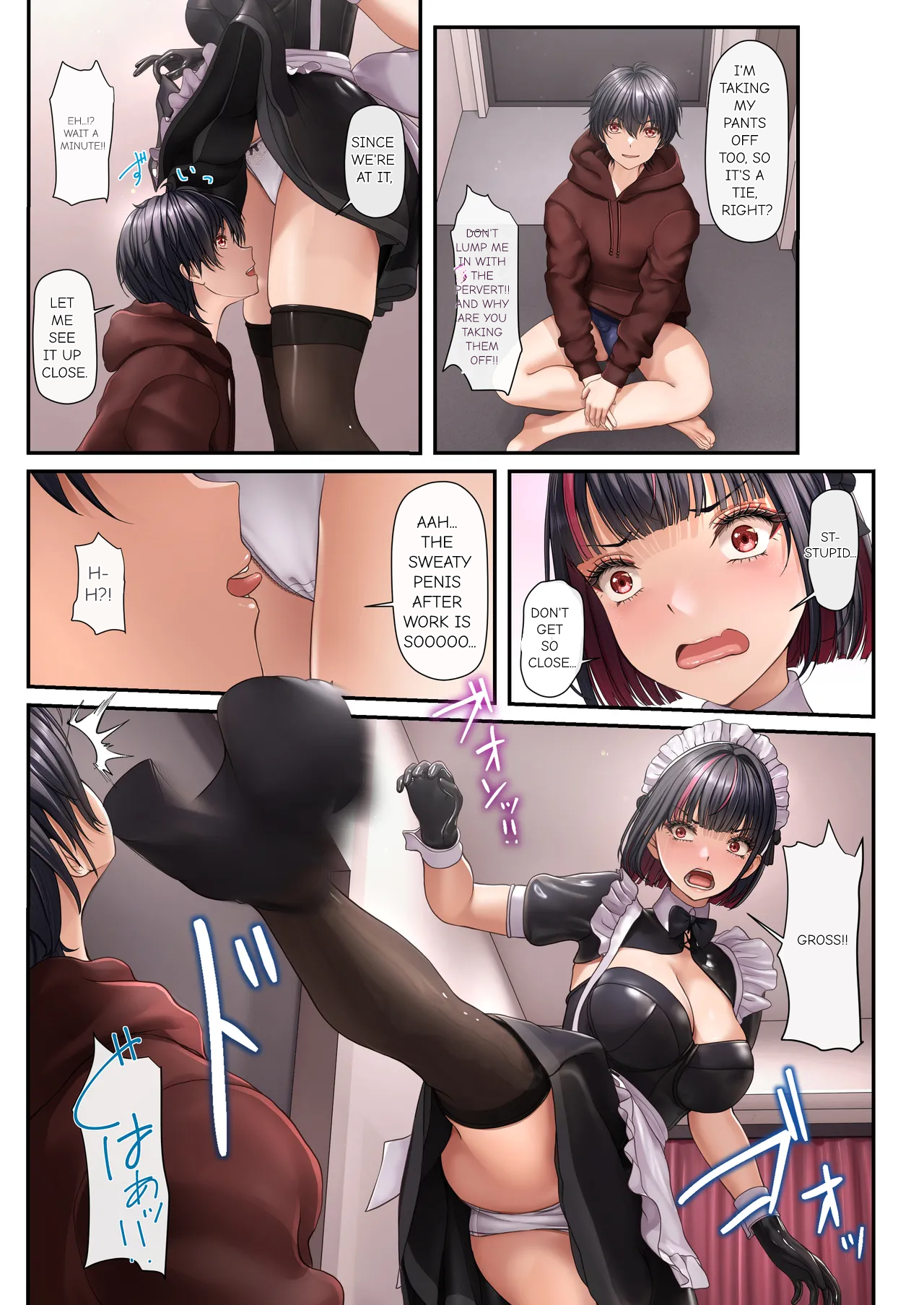 Tonari no Seki no Ko ga Maid Cafe Jou Datta Node H na Onegai shitara Hangeki sarete Shasei Kanri sareta Hanashi 9