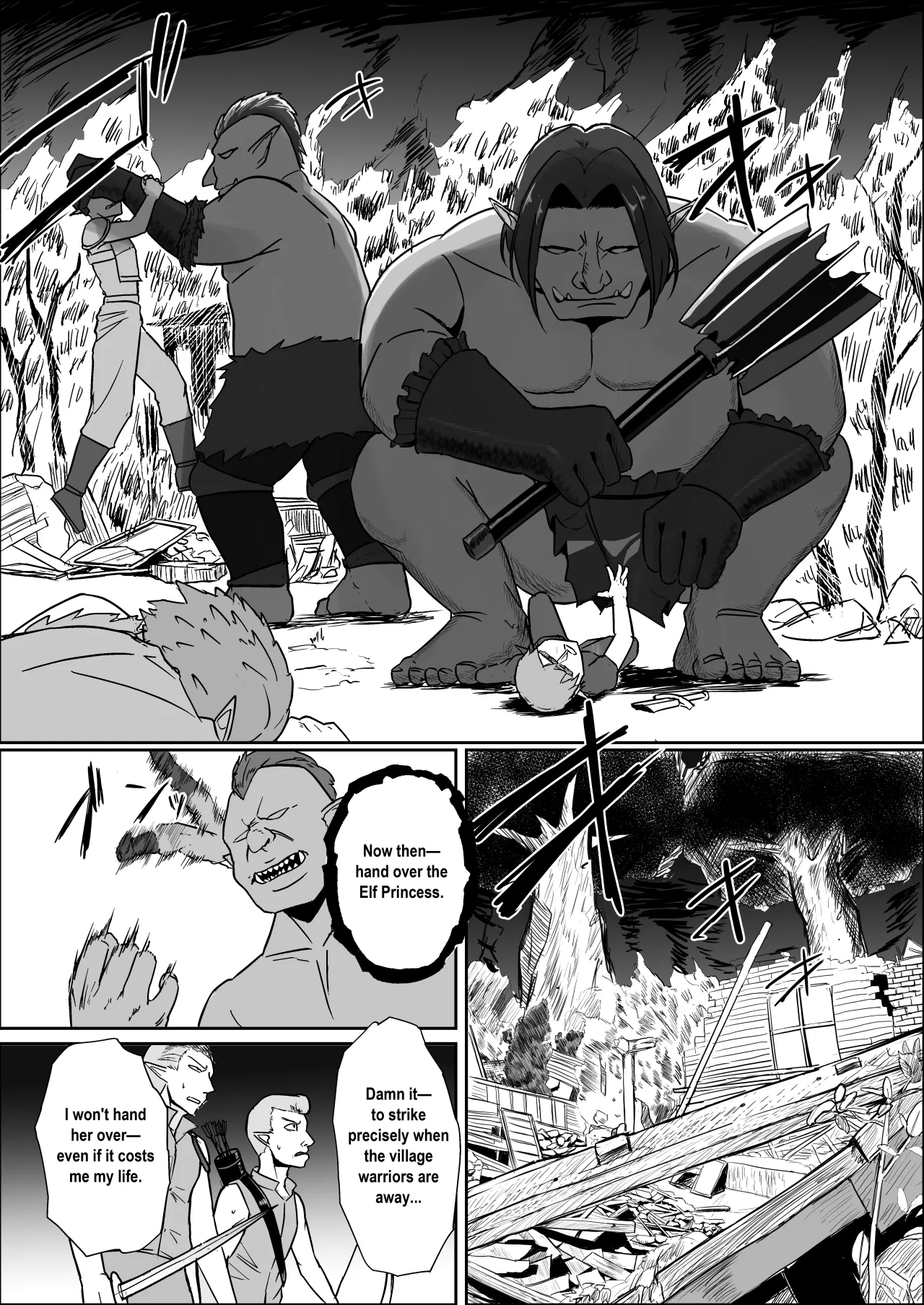 Torawareta Elf Touzen Seidorei no Kei 3