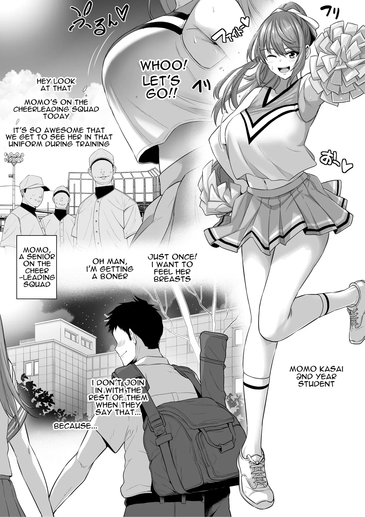 Toshiue Cheerleader no Kanojo o Senpai no Dekachin ni Netorareru 2