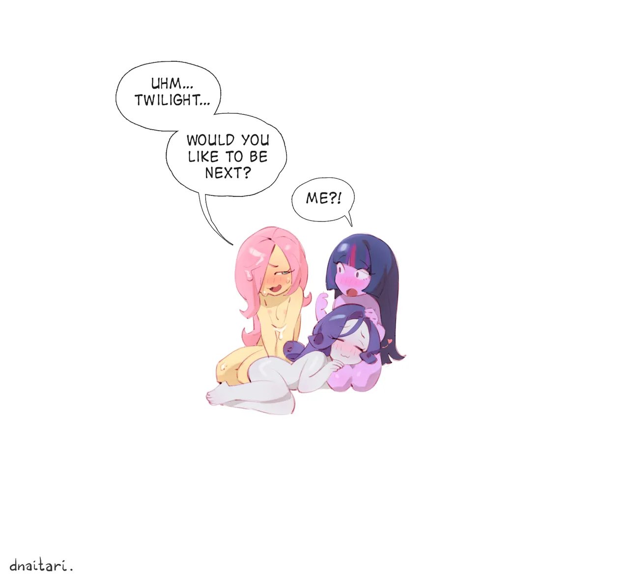 Twilight & Rarity & Flutterdildo 5