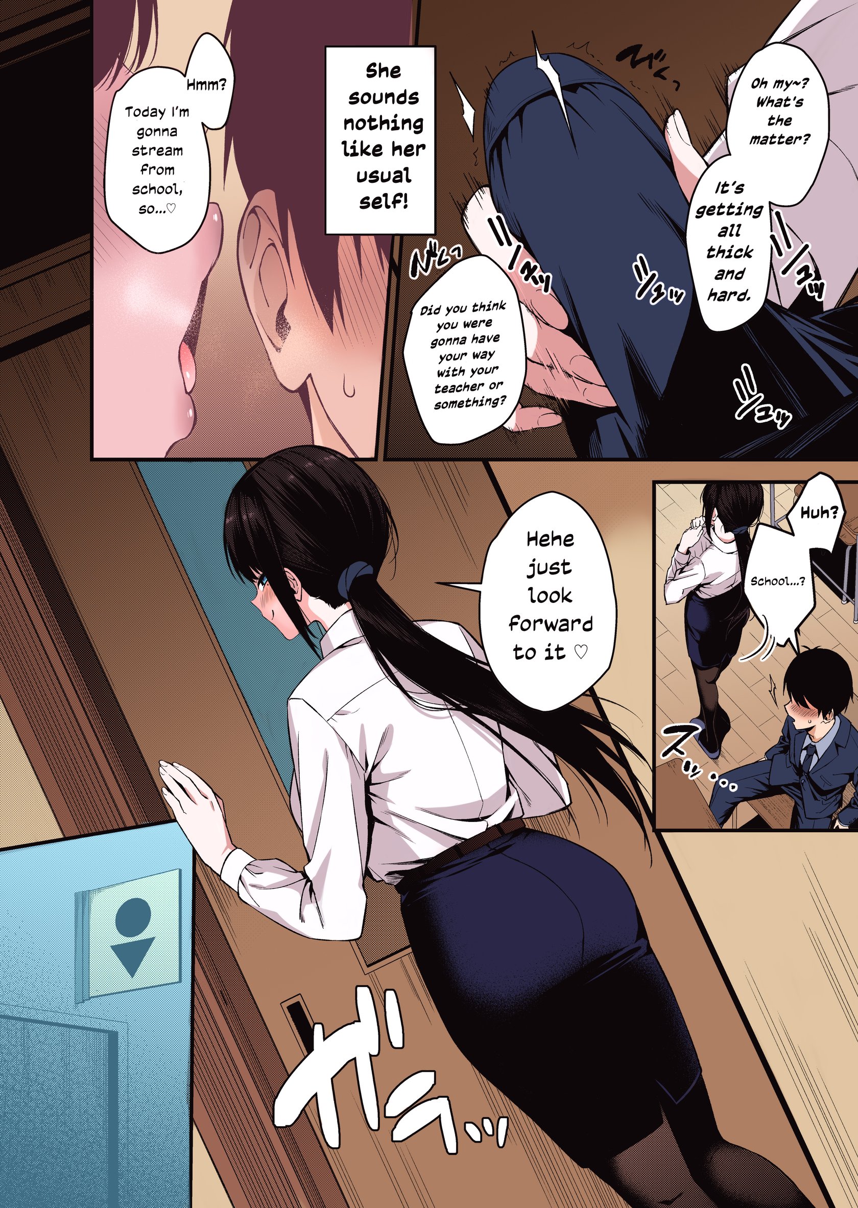 [Umour] My Teacher is the Girl Behind the Slutty Lewd Streamer (Color) 9
