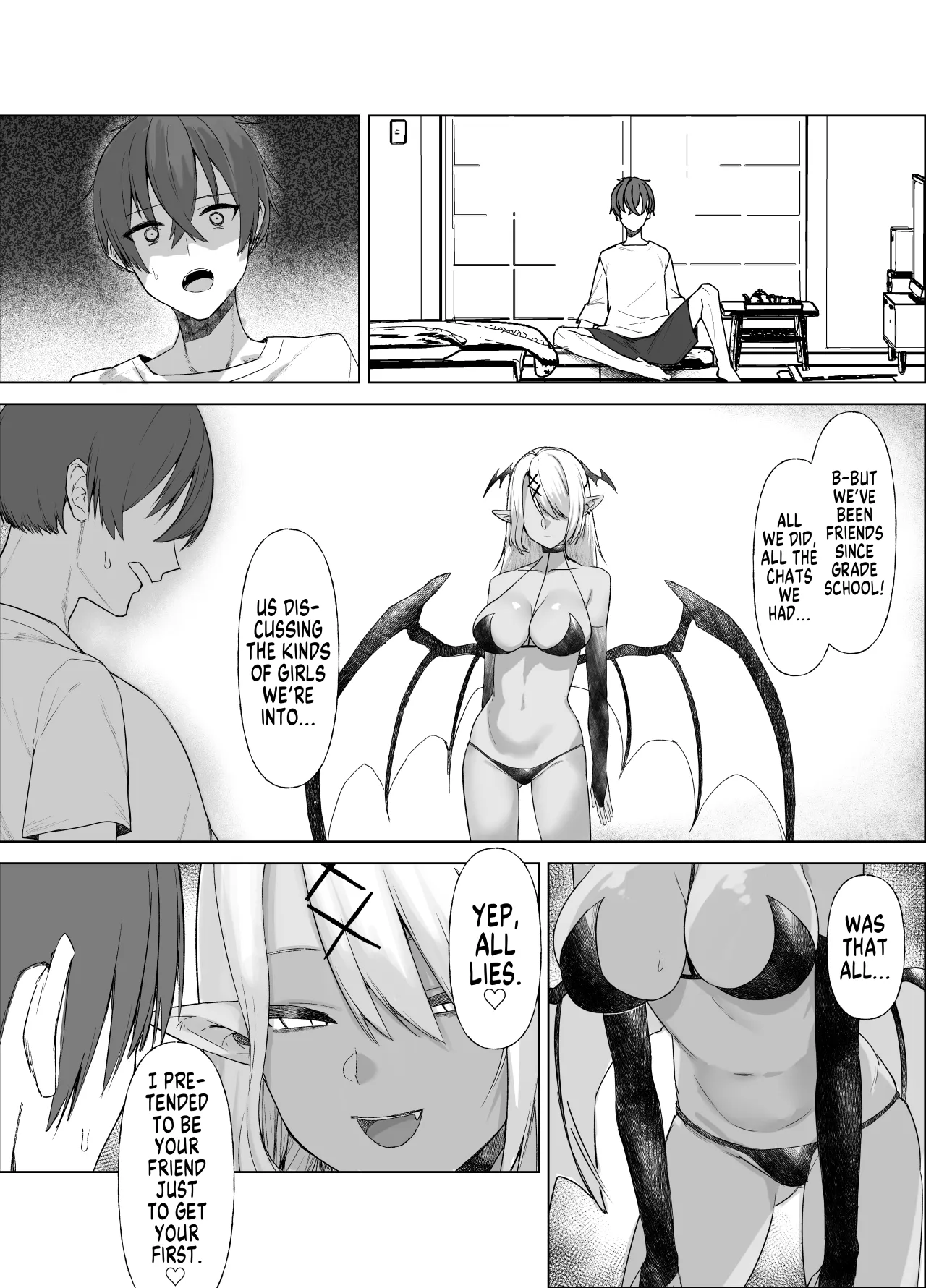 Uso TS ~Shinjiteita Shinyuu ga Boku no Doutei o Nerau Dosukebe Inma datta Hanashi~ 12