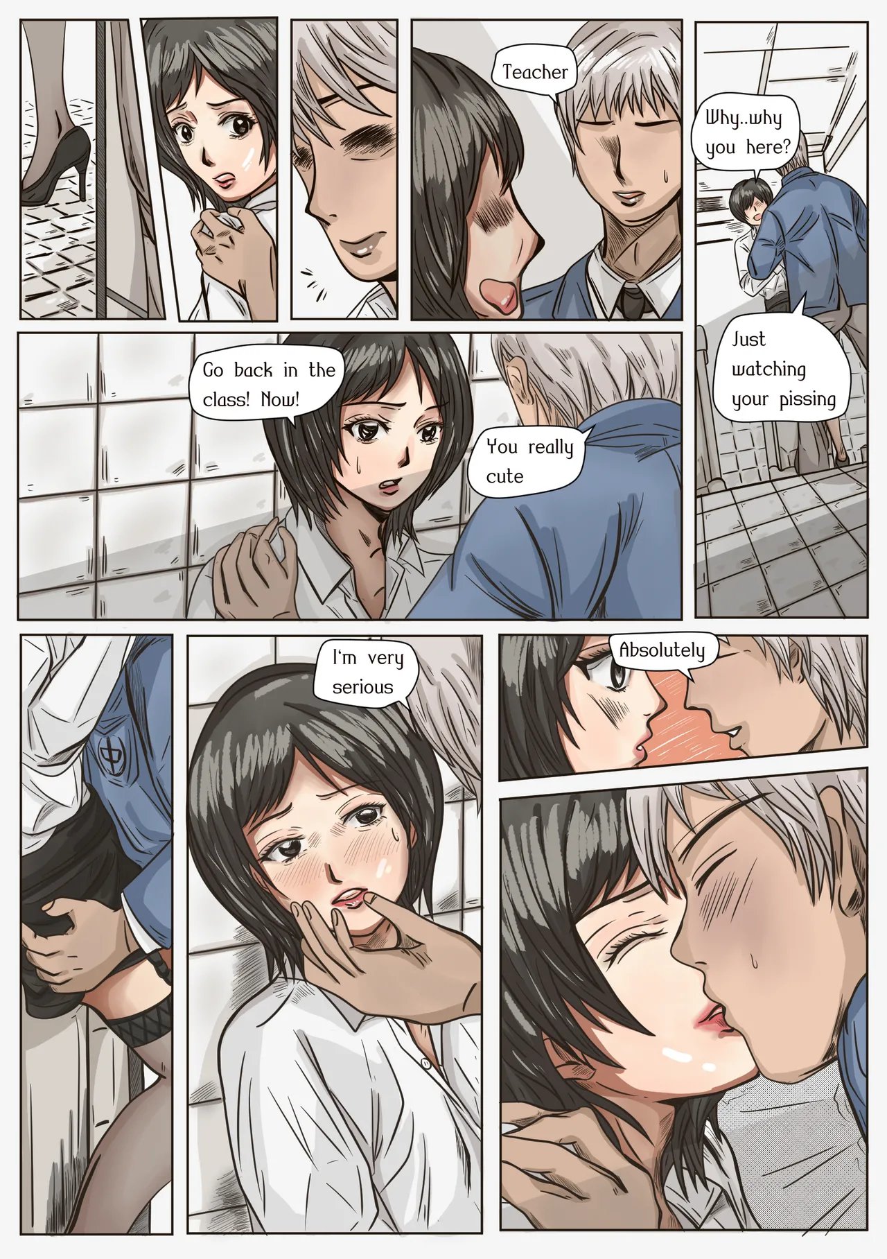 [Valdam] Trap teacher in toilet, extend(Complete!) 4