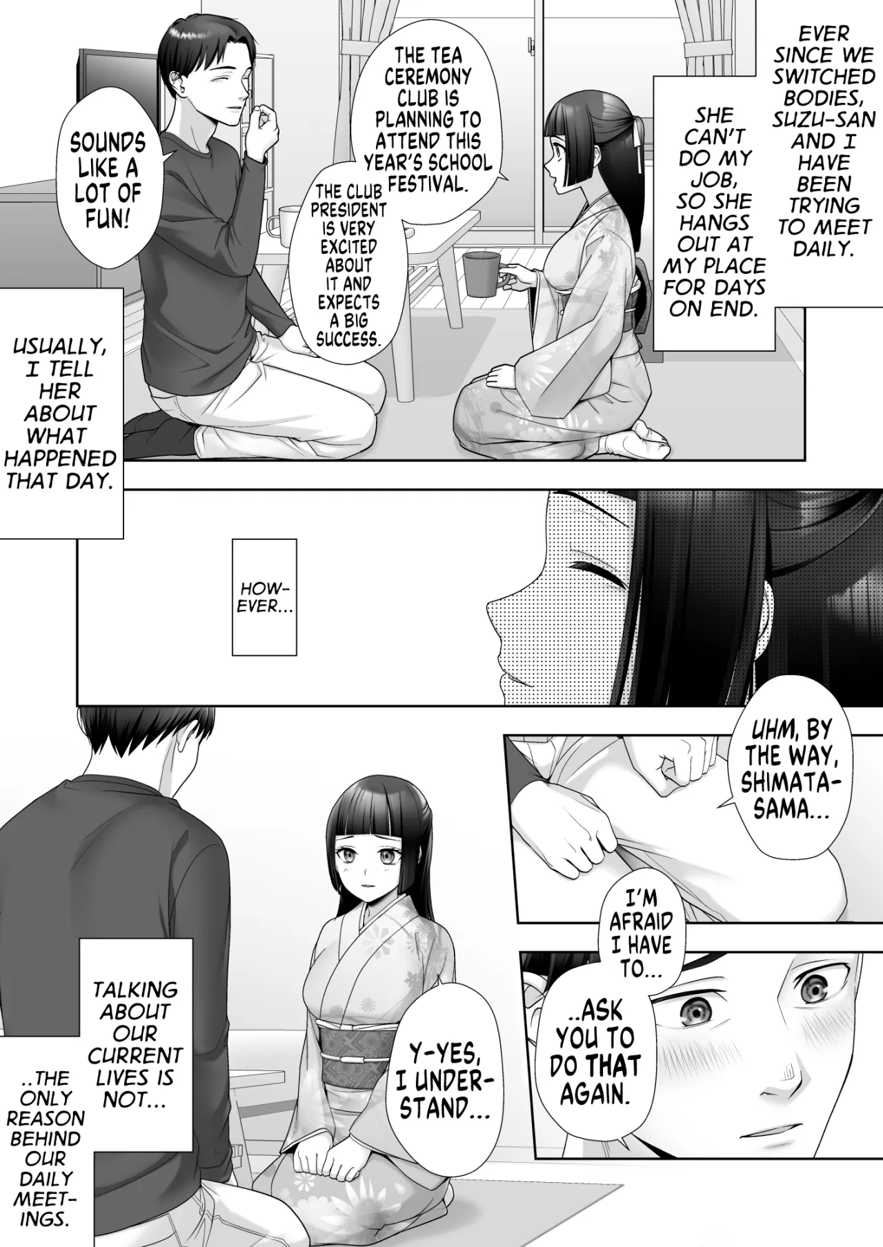 Wafuu Seiso na Ano Musume ga Irekawatta Ore no Karada de Otoko no Seiyoku ni Dohamari Suru Nante... 7