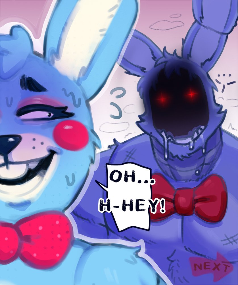 Withered Bonnie x Toy Bonnie 1