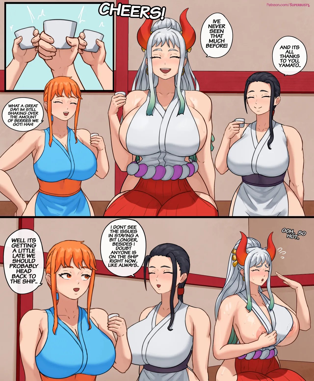Yamato's All-Nighter at Onigashima (WIP) 1