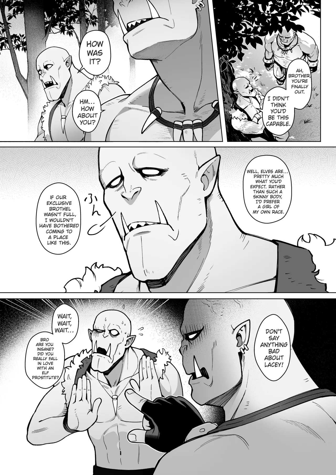 Yousei Shoukan 3-goushitsu Lacey ~Kasshoku Hada Elf o Shimei Shita Dotei Orc~ 1 - Decensored 45
