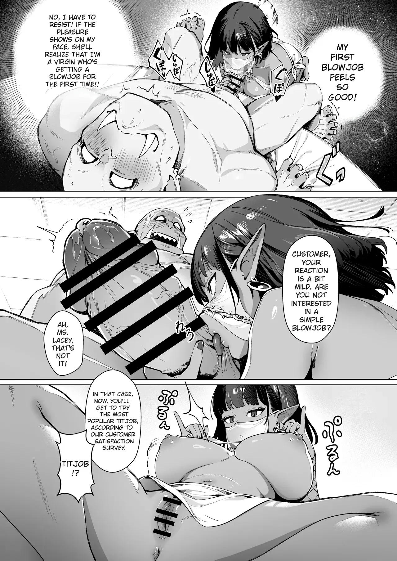 Yousei Shoukan 3-goushitsu Lacey ~Kasshoku Hada Elf o Shimei Shita Dotei Orc~ 1 9