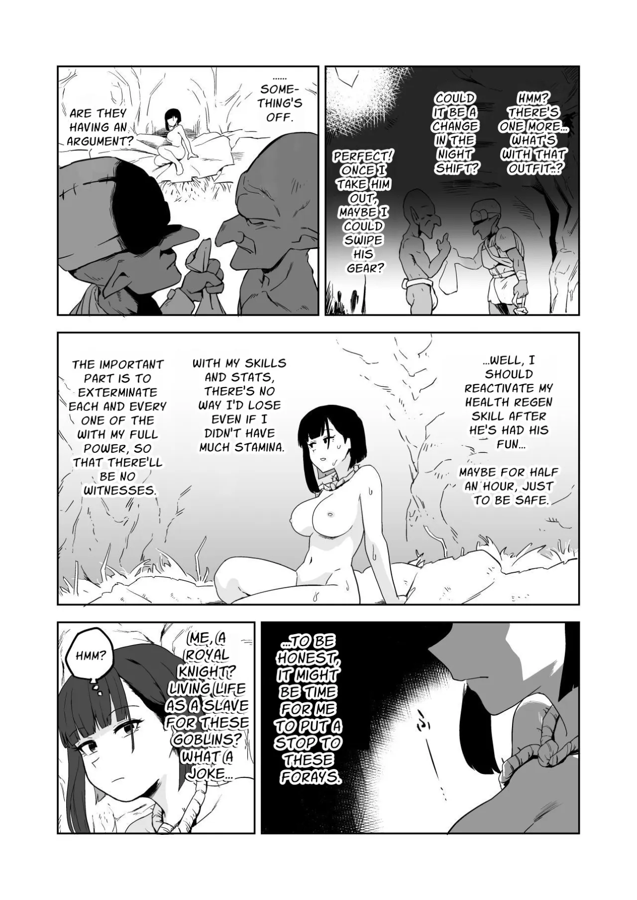 Zako-kan Nerai no Do-M Onna Kishi ga Hontou ni Goblin Dorei ni Sareru Hanashi 55